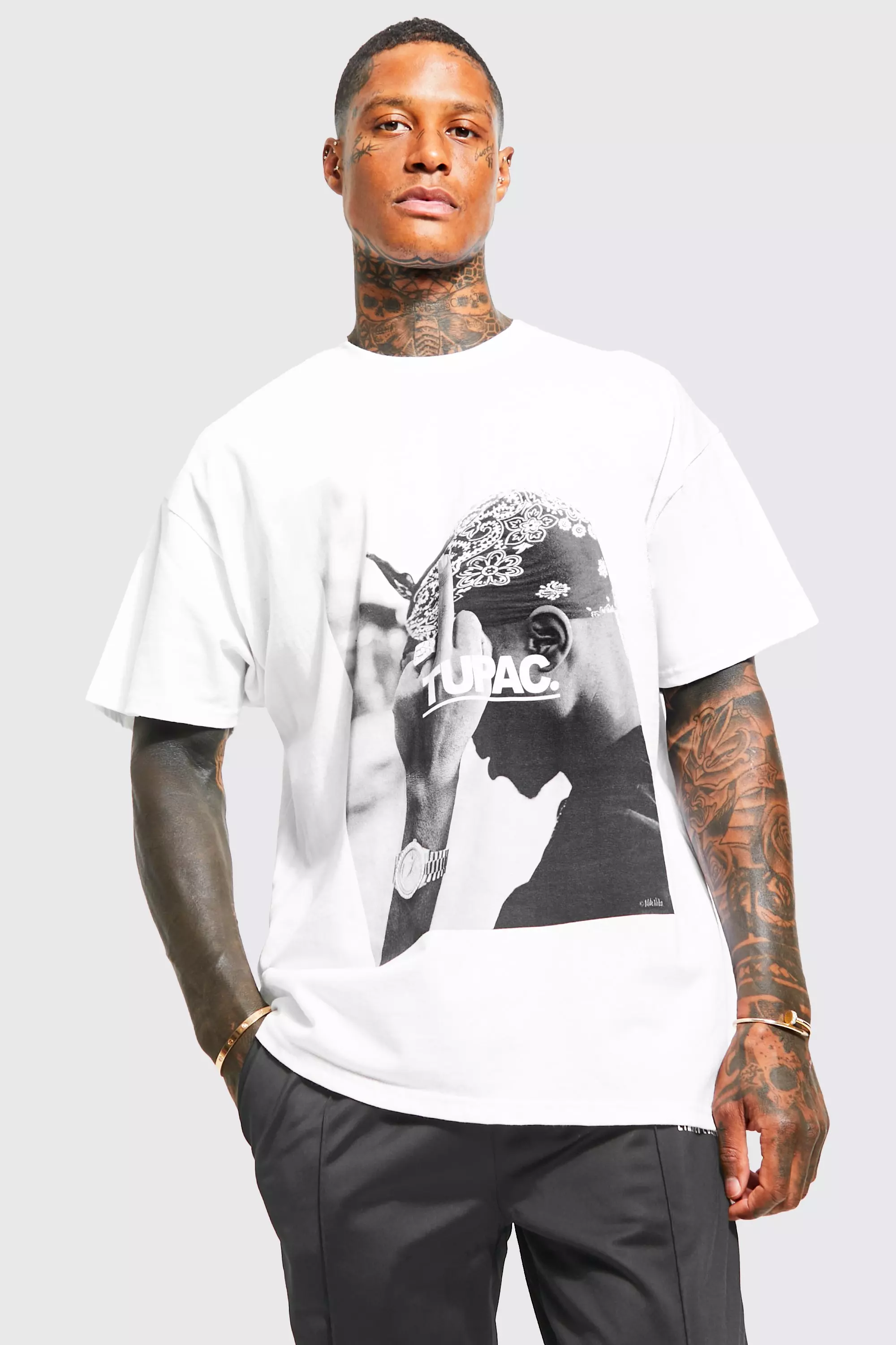 Tupac t 2025 shirt white