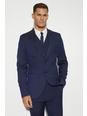 Navy Tall Skinny Single Breasted Suit Jacket