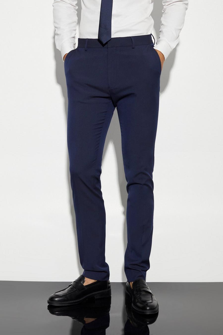 Navy Tall Skinny Suit Trousers image number 1