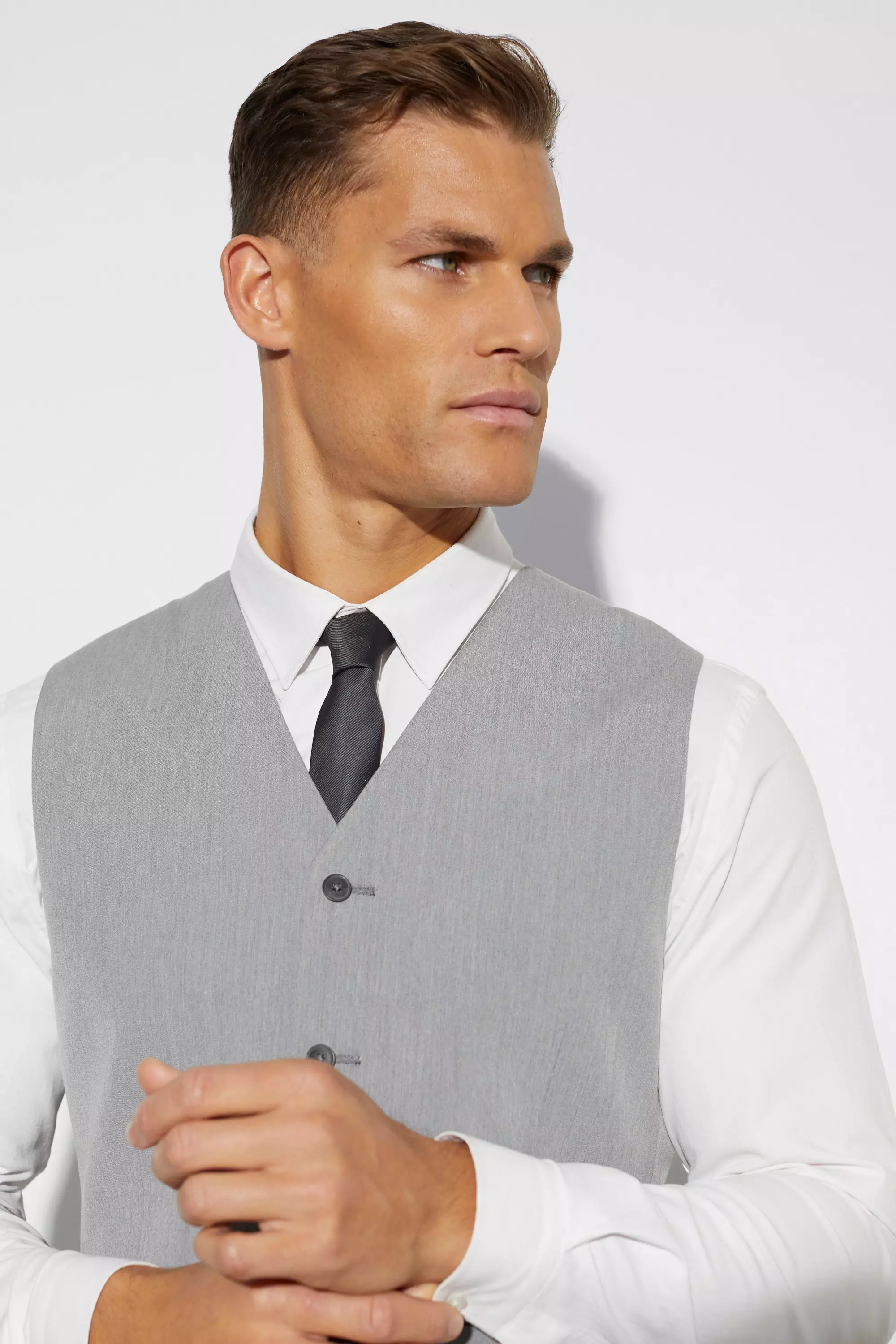 Mens skinny waistcoat best sale