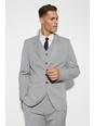 Grey Tall Slim Single Breasted Suit Jacket