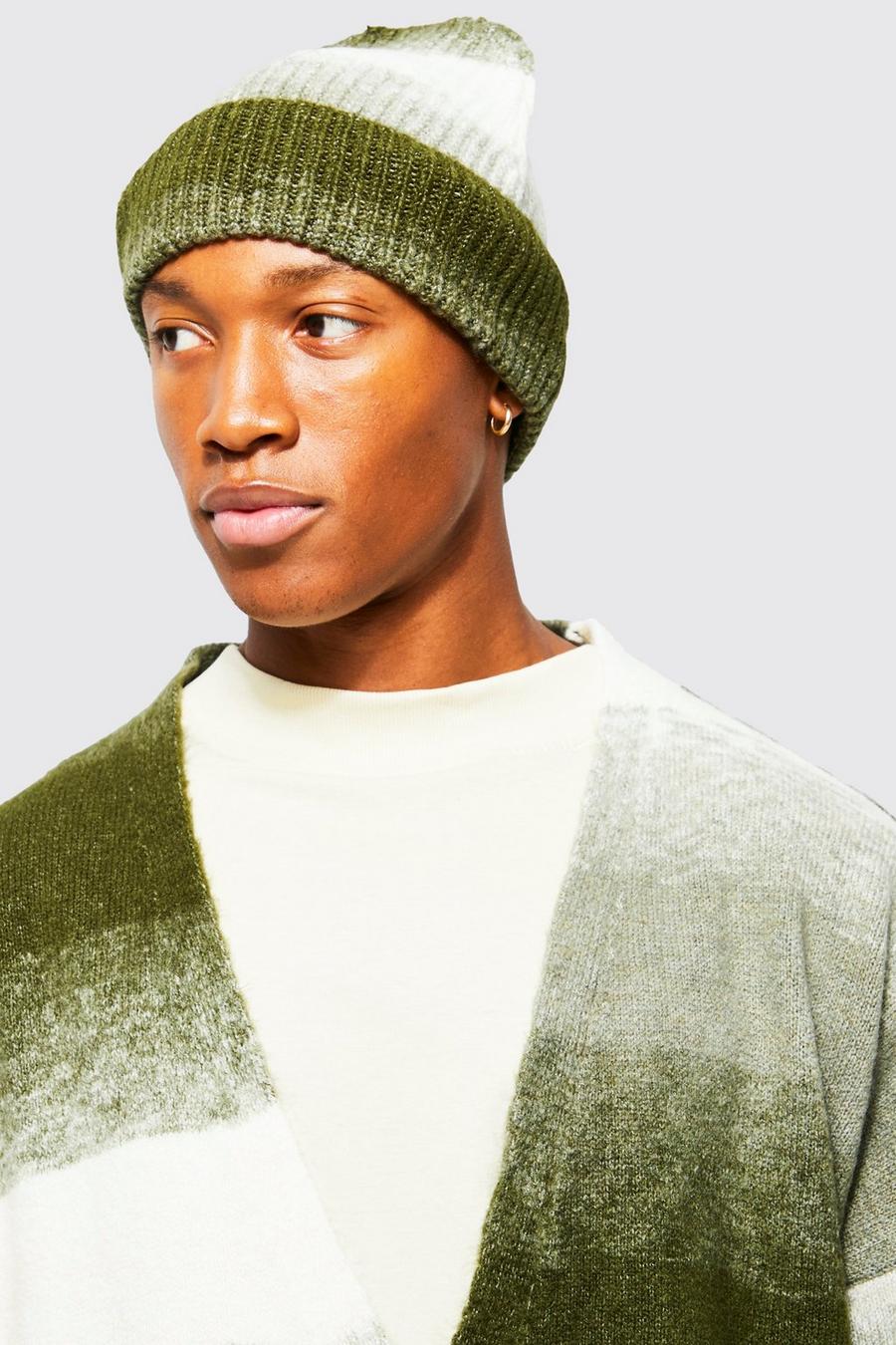 Sage Ombre Knit Beanie image number 1