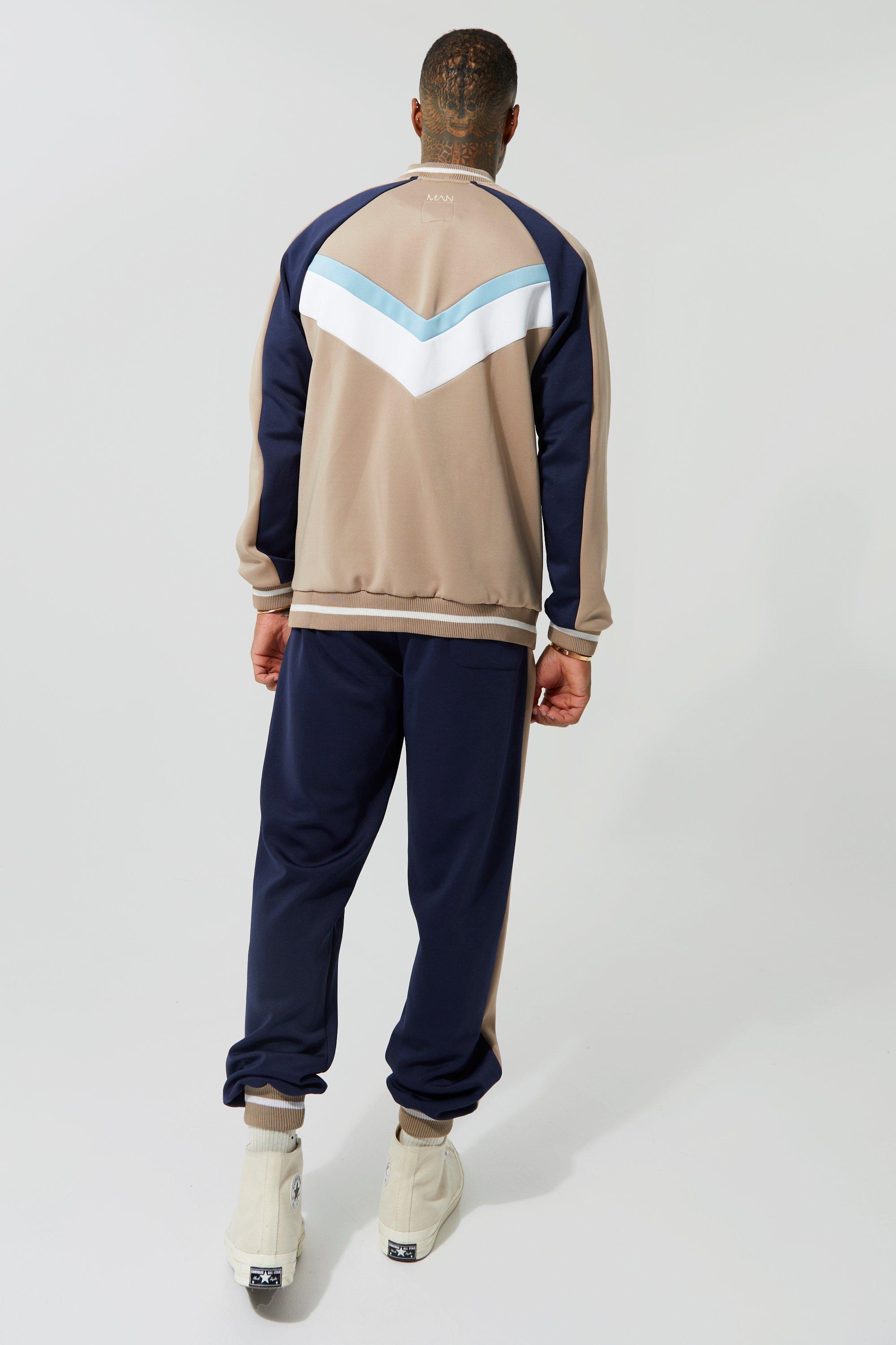 $280 NWT SET! Men's Monogram Colorblock Scuba Track Jacket + Scuba  pants sz XL