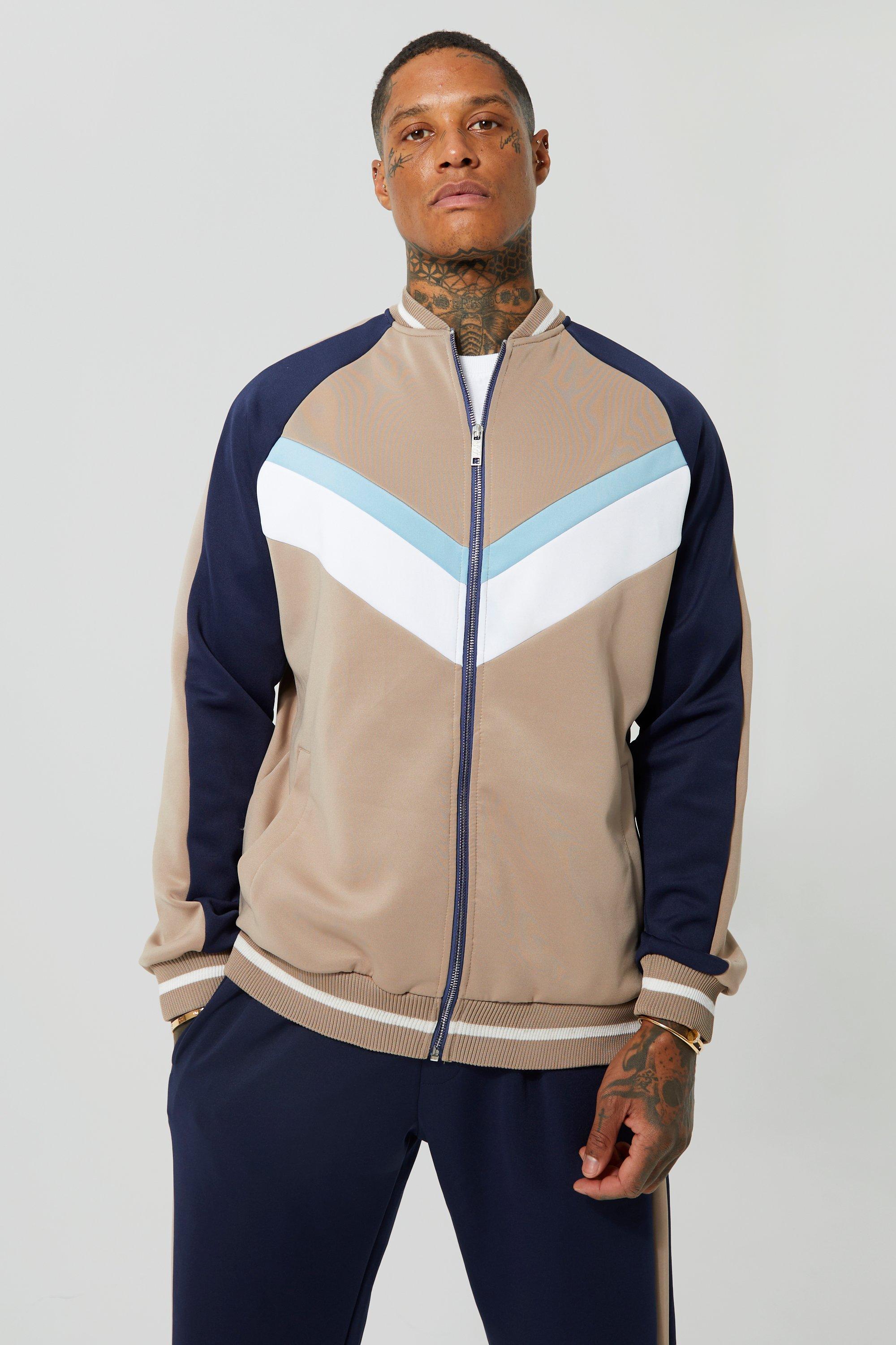 Colour block 2024 bomber jacket