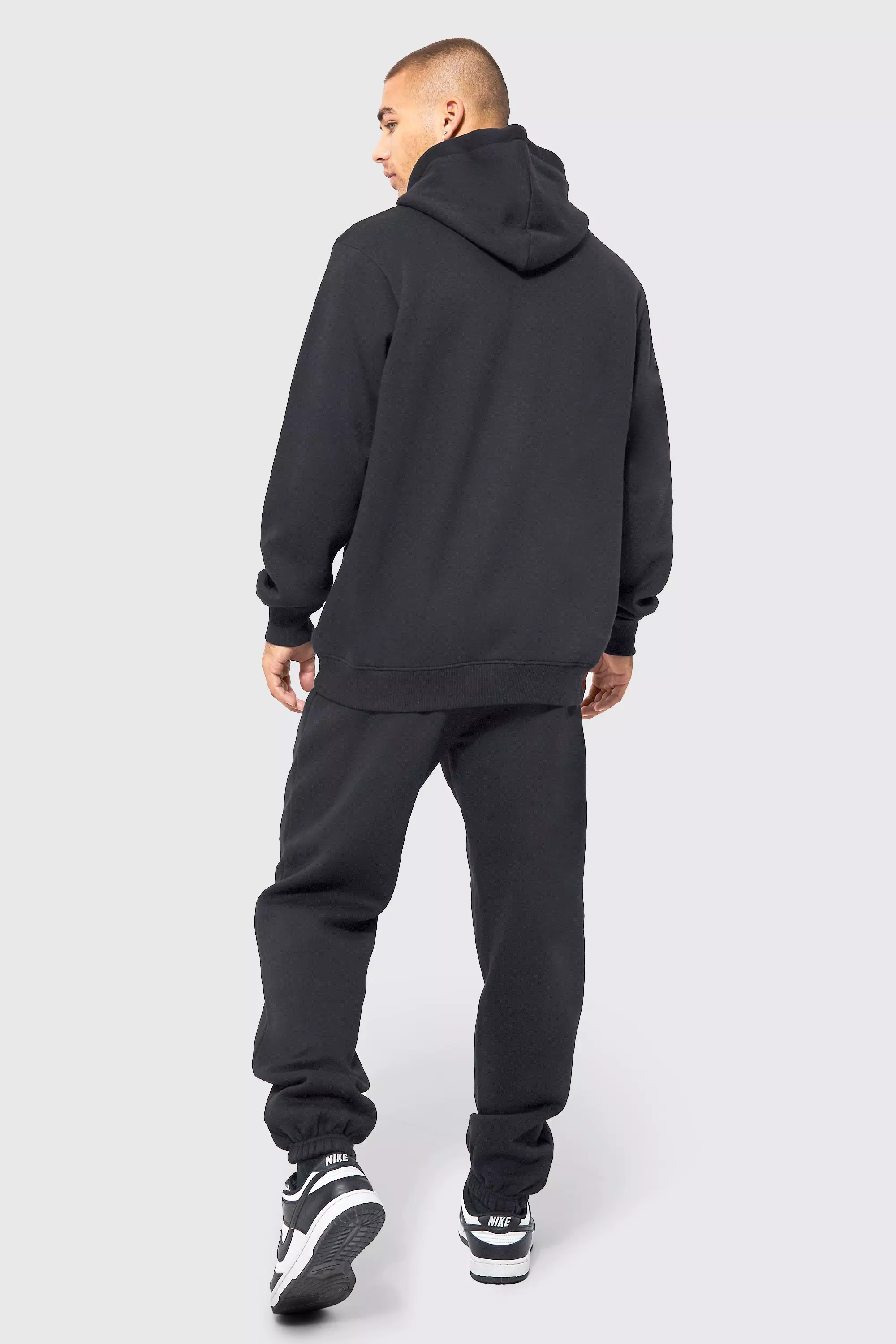 Black Man Hooded Tracksuit With Toggles alternative image