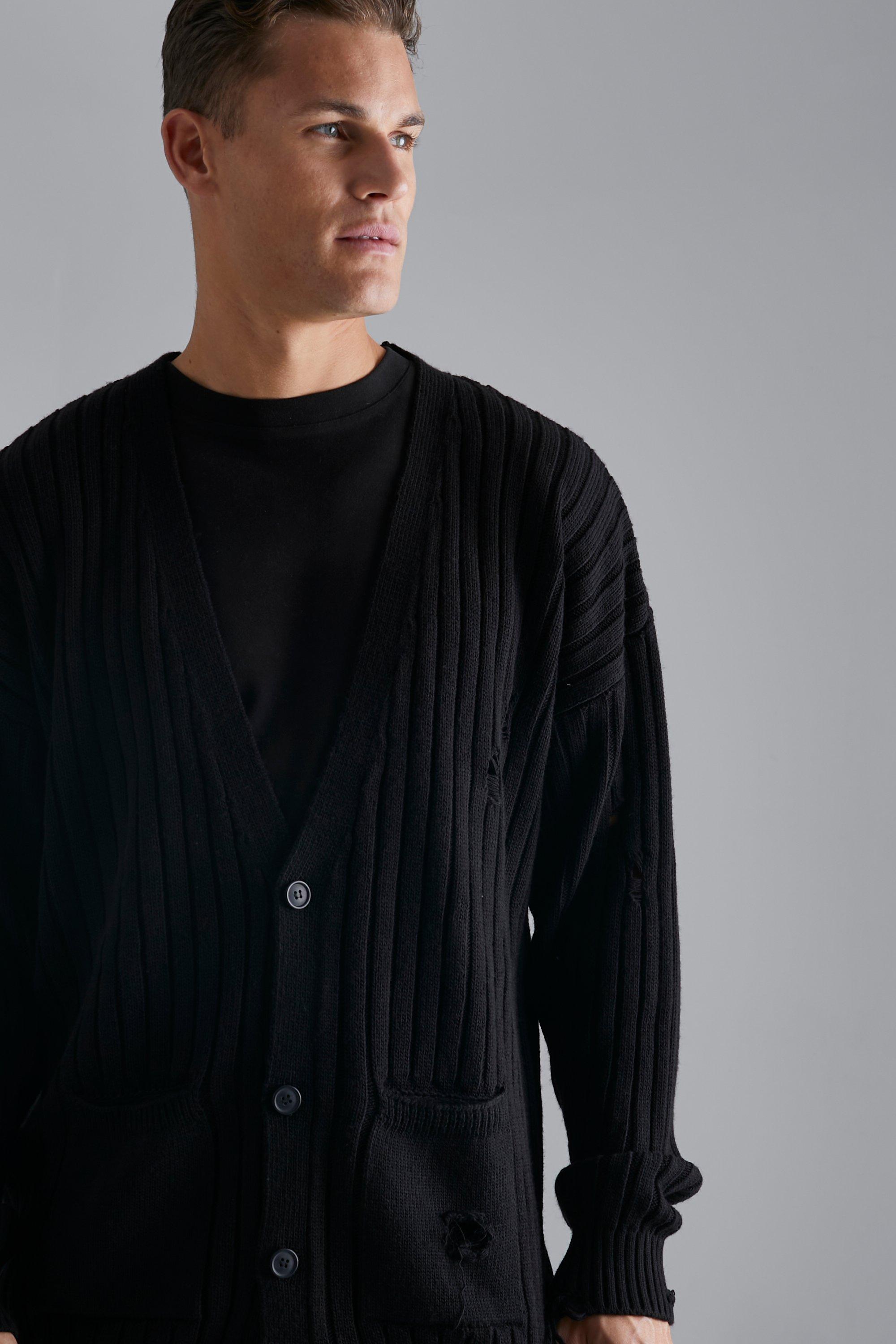 Mens on sale tall cardigan