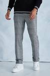 Straight Leg Check Smart Trouser