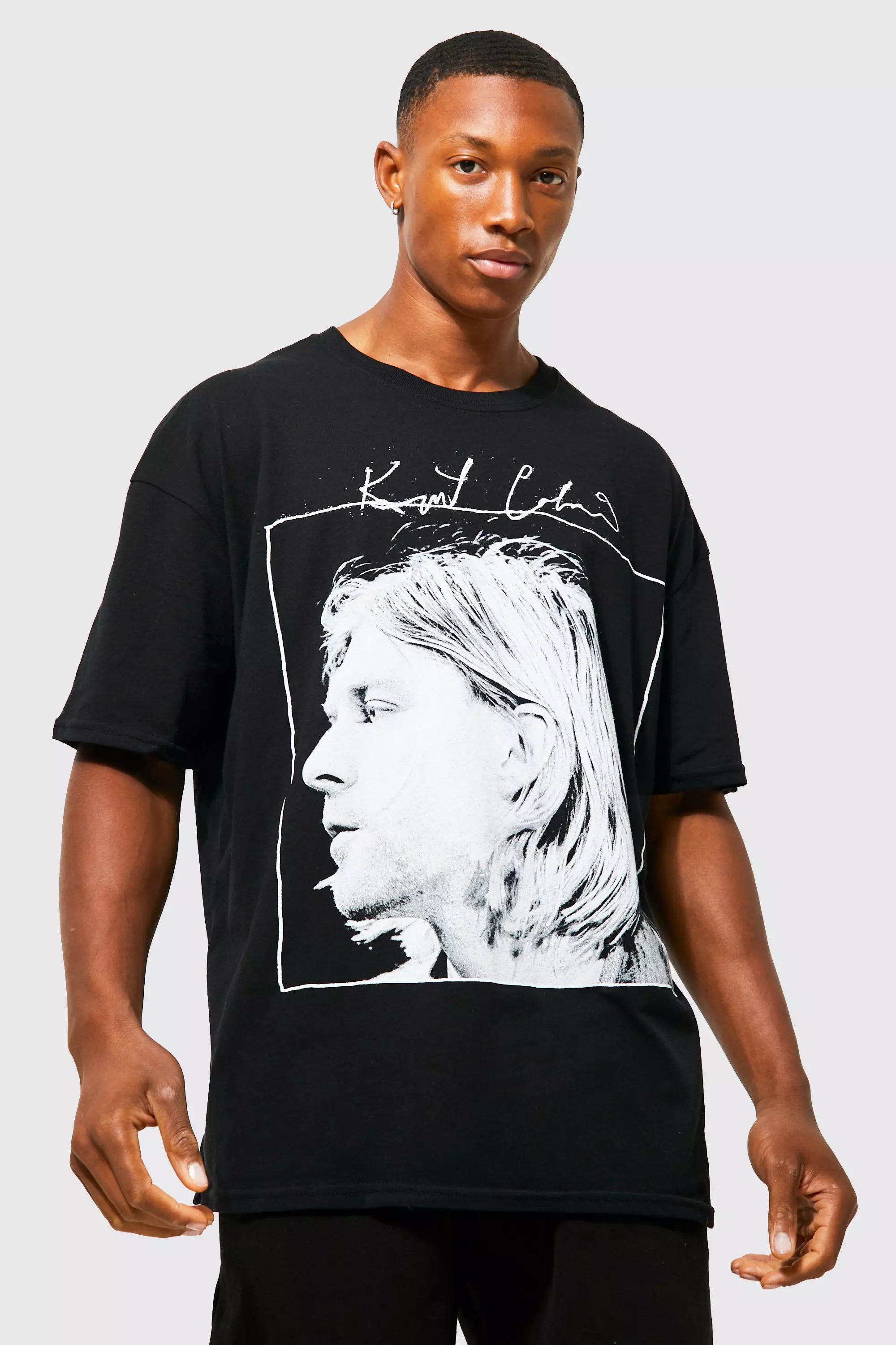 kurt cobain white t shirt