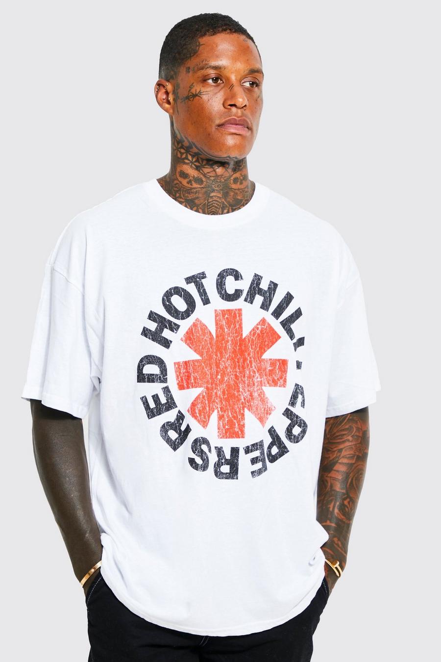 Oversized Red Hot Chili Peppers T-shirt | boohoo USA Oversized Red Hot Chili Peppers T-shirt | boohoo USA