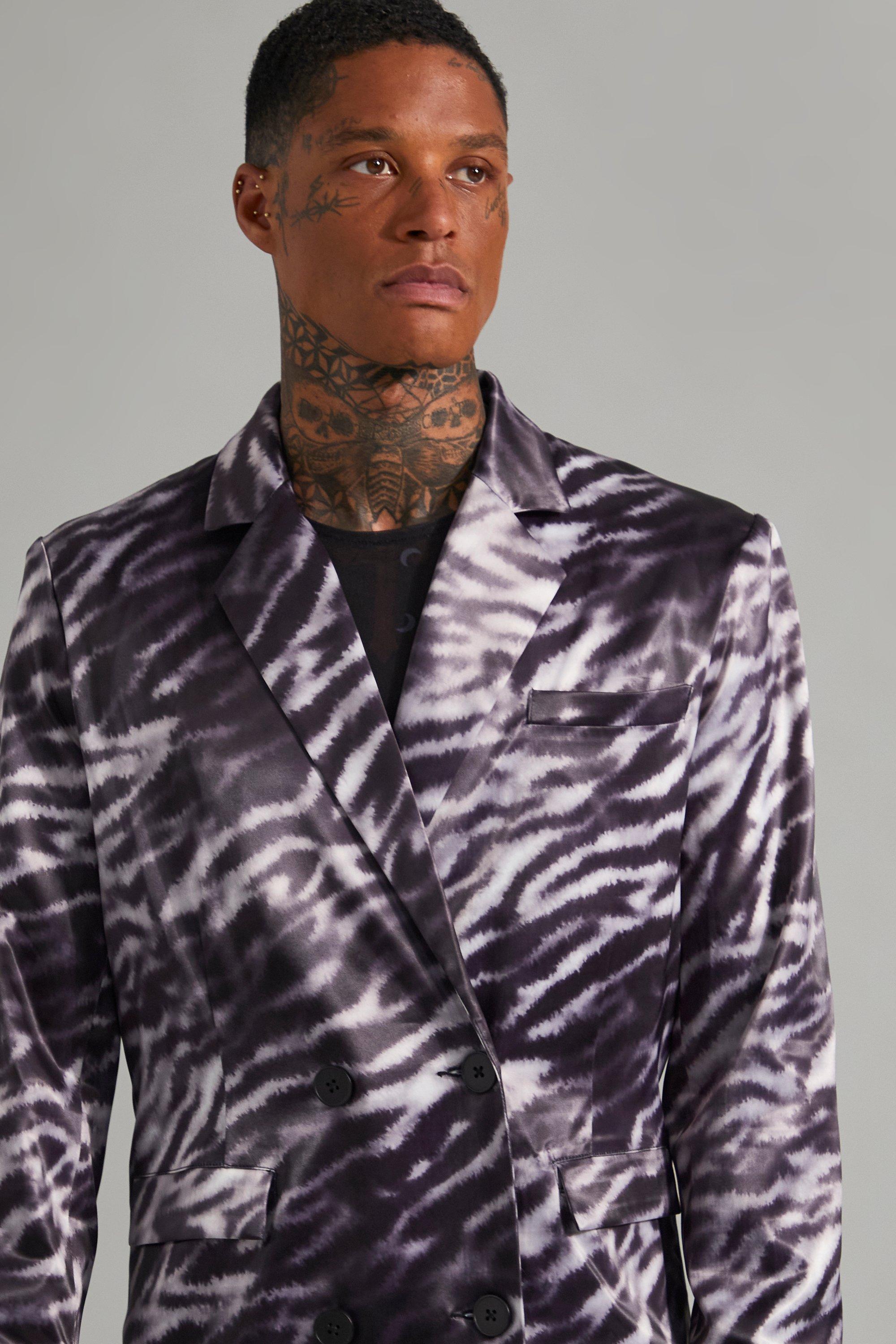 Animal print hot sale suit jacket