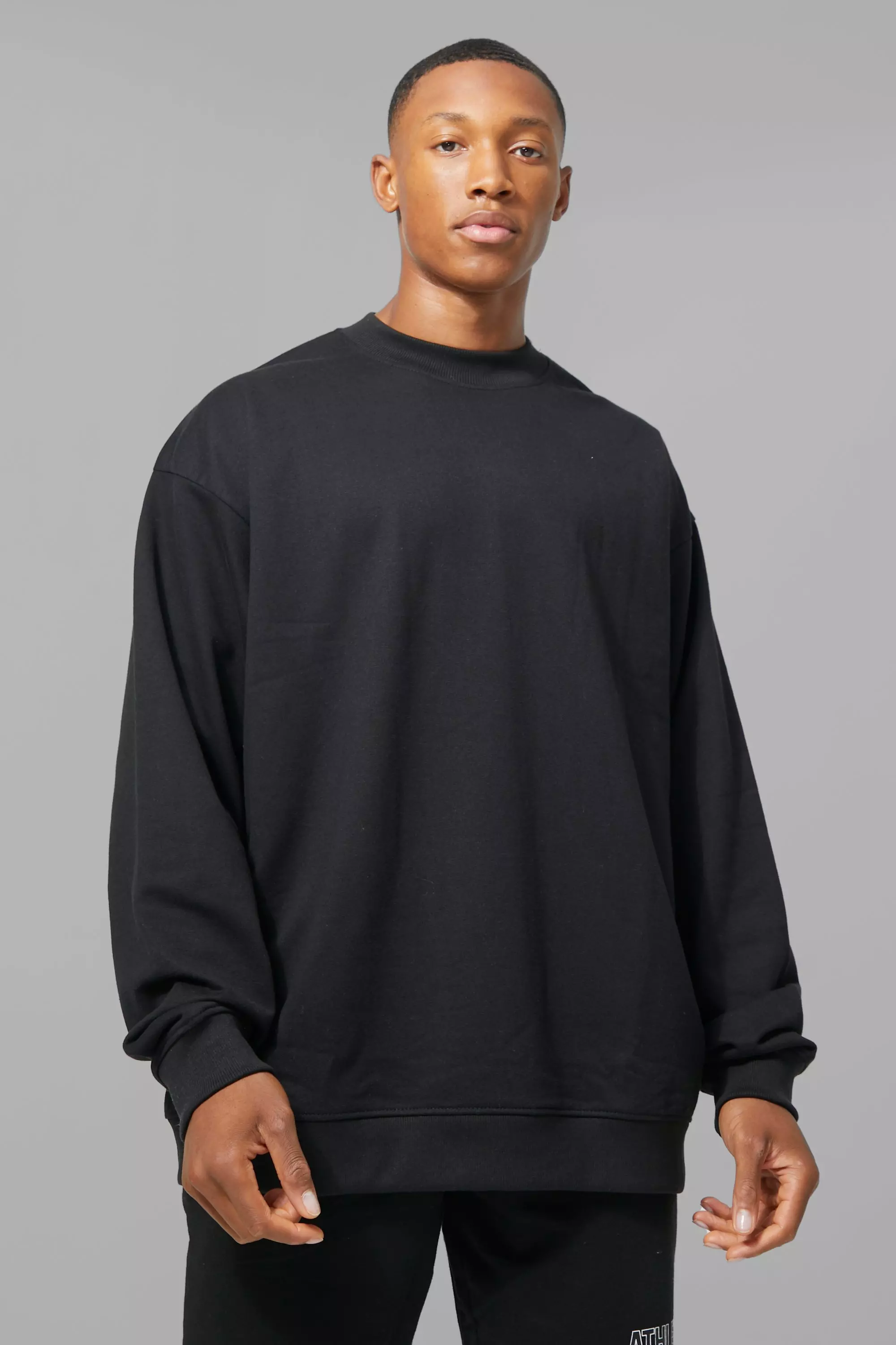 Black Man Active Oversized Sweatshirt alternative image