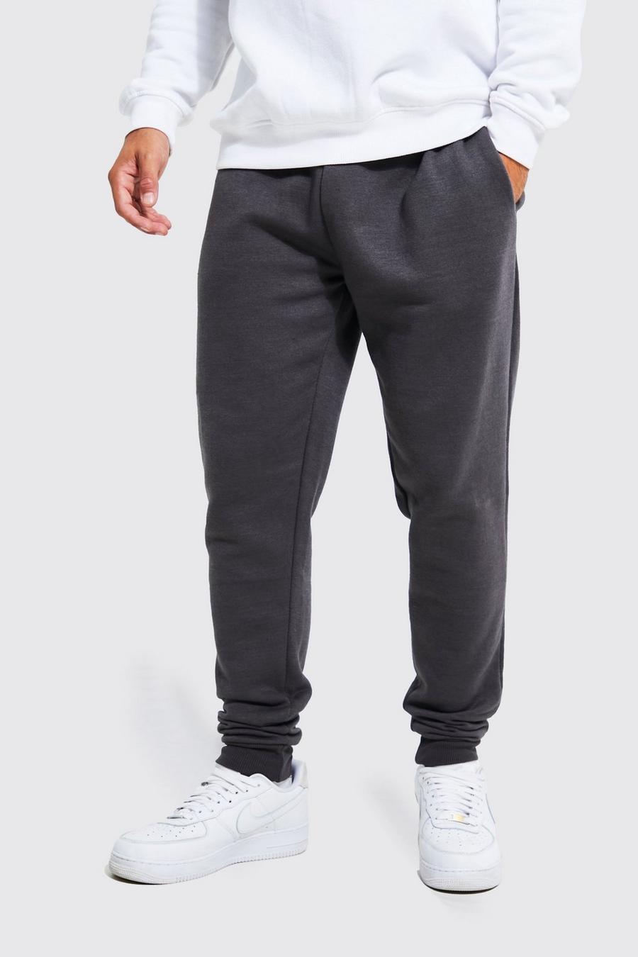Pantaloni tuta Basic Skinny Fit, Dark grey gris