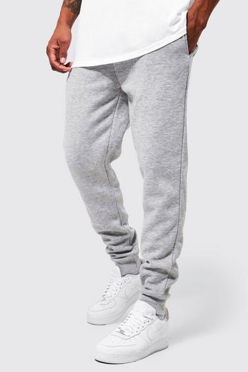 Basic Skinny Fit Joggingbroek grey marl