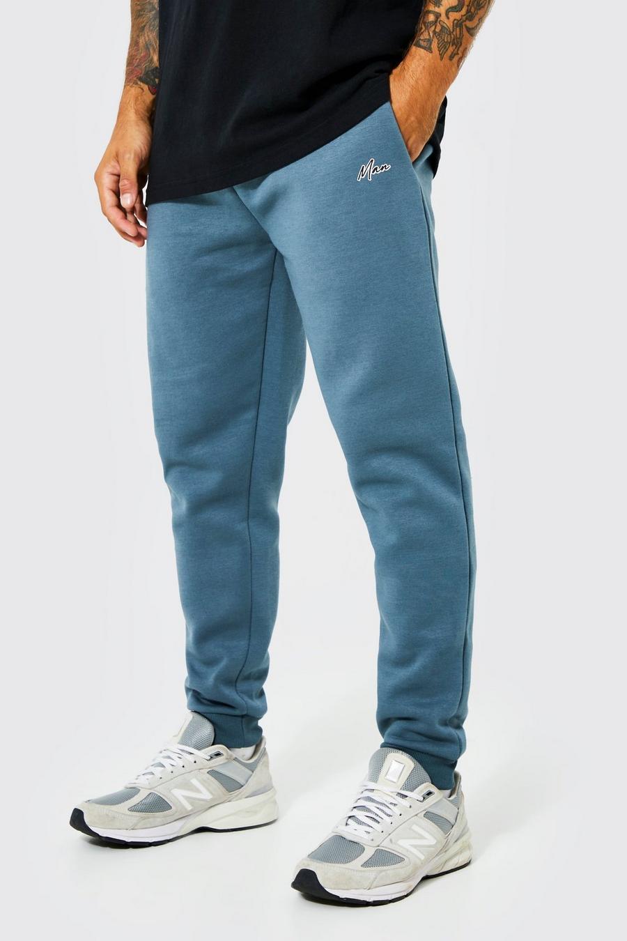 Pantalón deportivo MAN Regular, Slate blue azzurro