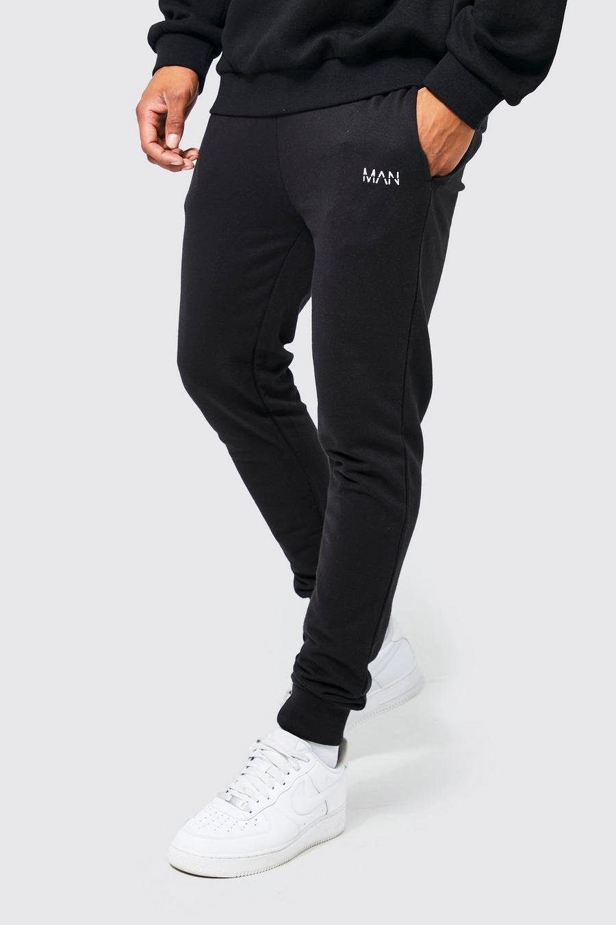 Pantaloni tuta Original Man Super Skinny Fit, Black nero