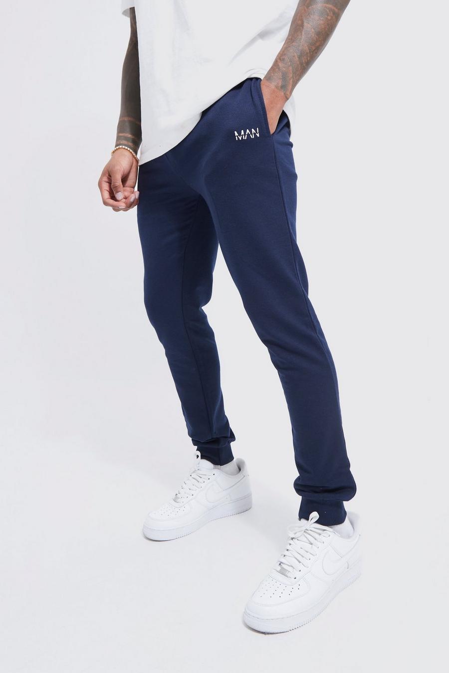 Pantalón deportivo pitillo MAN Original, Navy azul marino