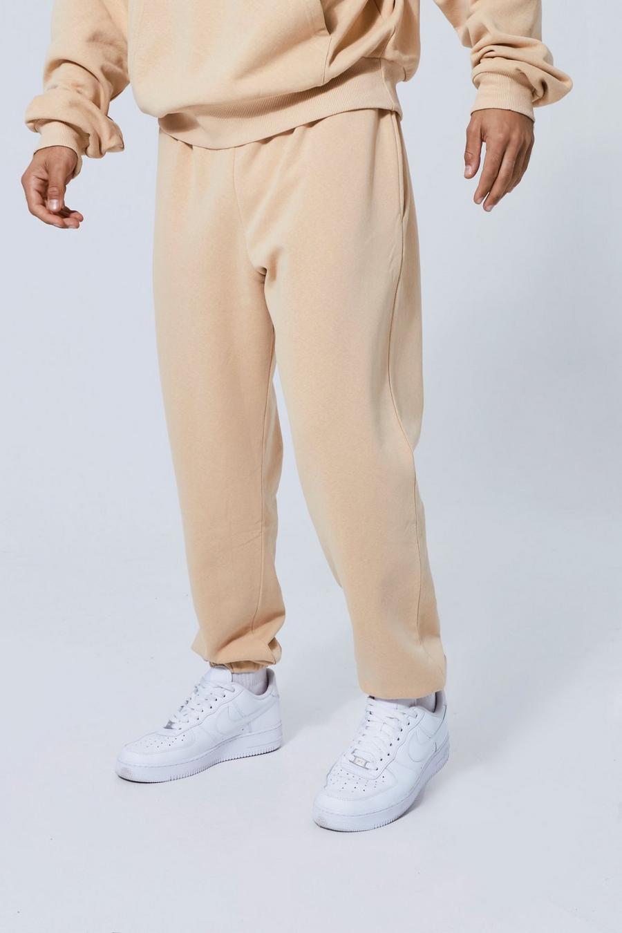 Sand beige Basic Loose Fit Joggers