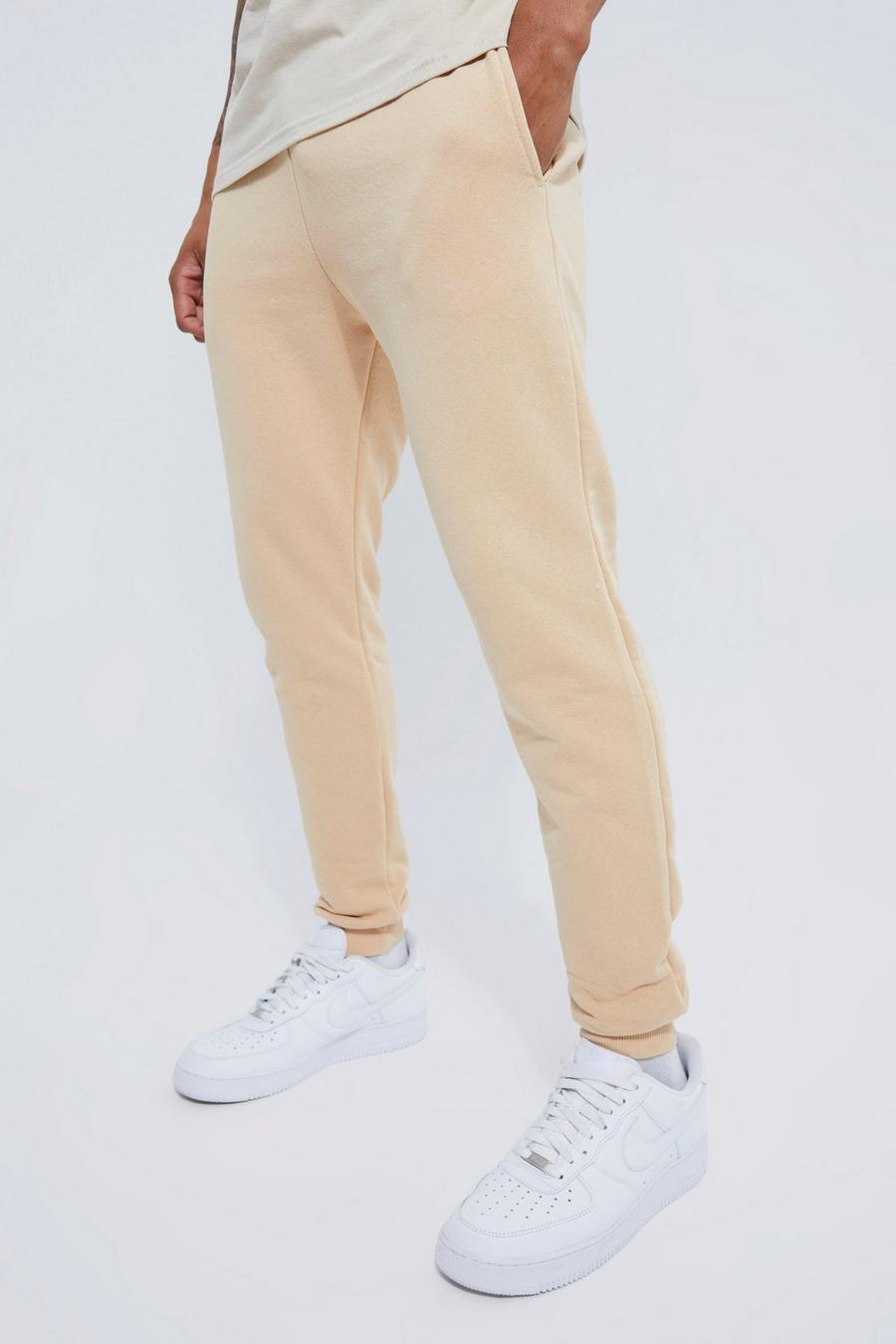 Pantaloni tuta Basic Skinny Fit, Sand image number 1