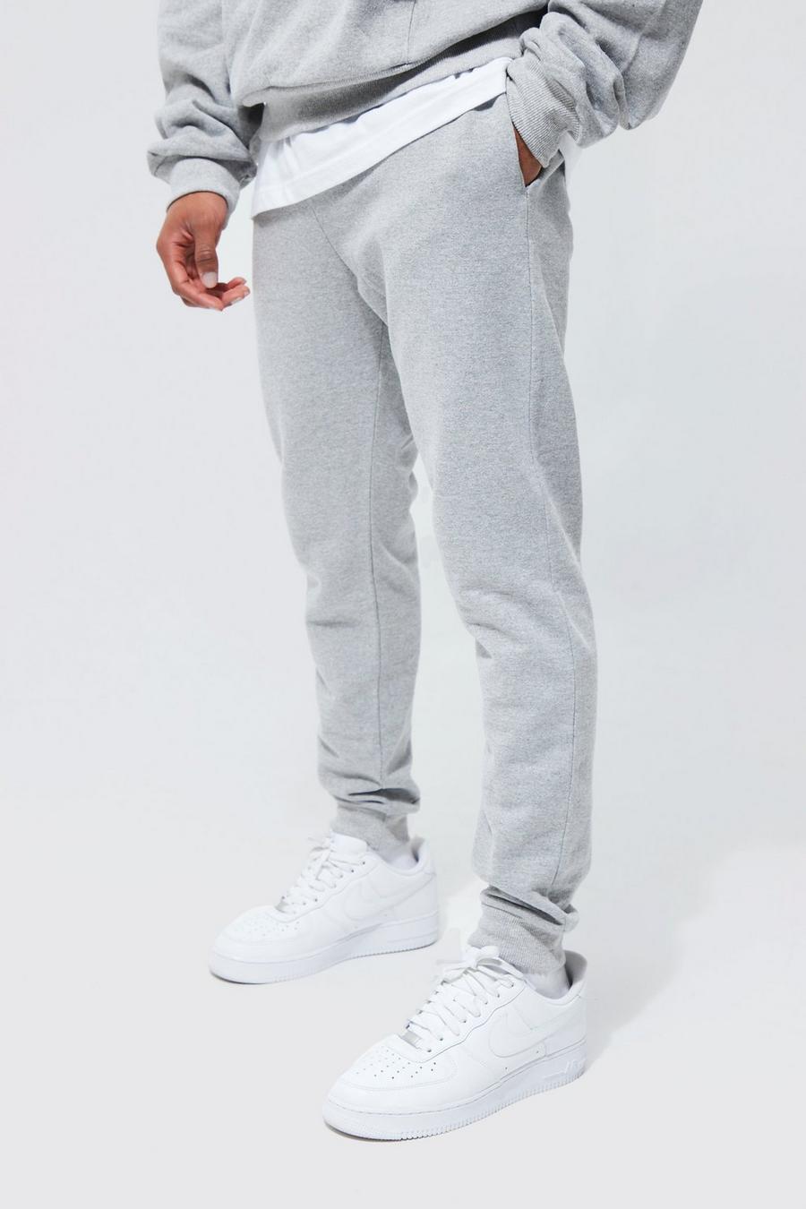 Pantaloni tuta Basic Skinny Fit, Grey marl image number 1
