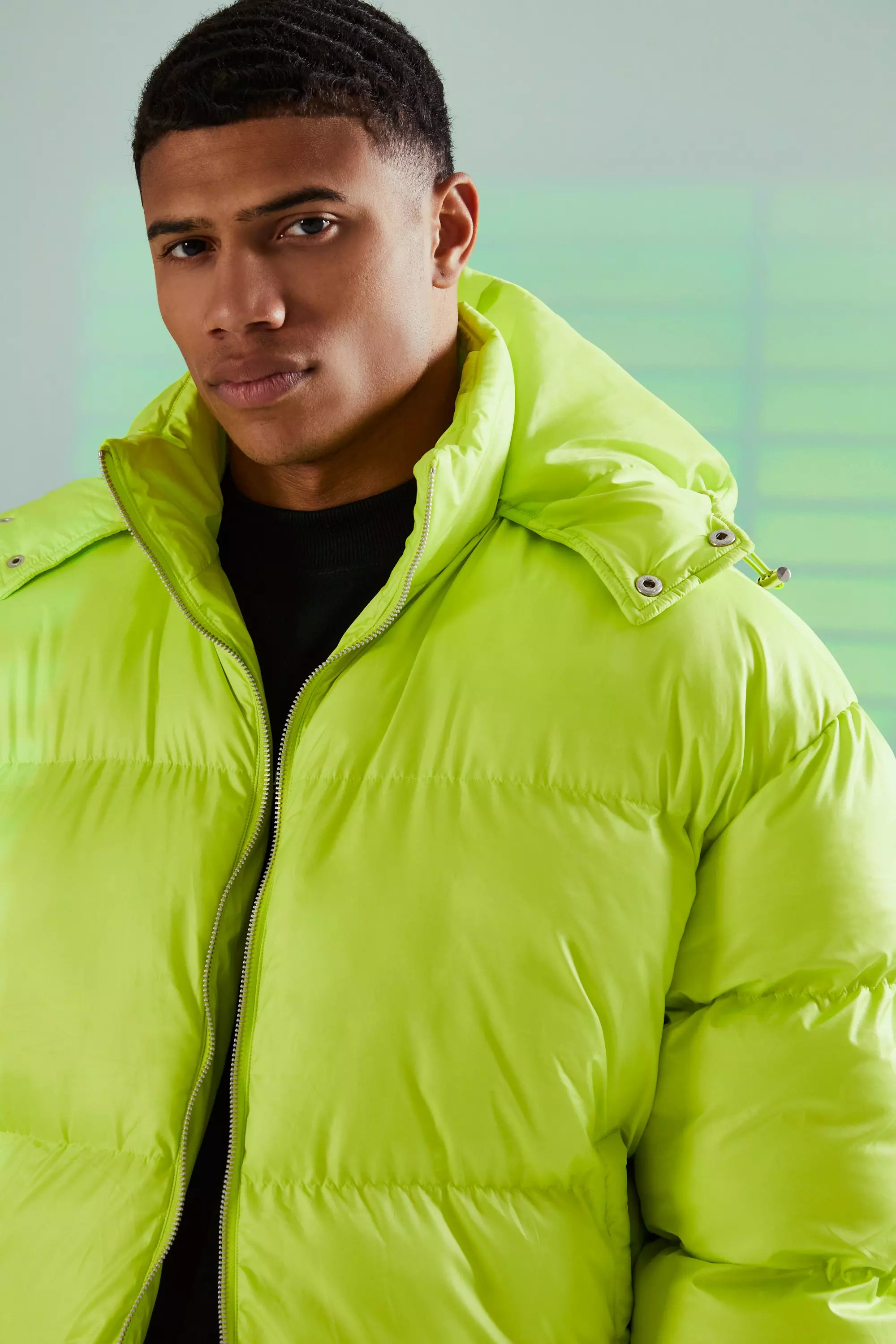 Lime green puffer online