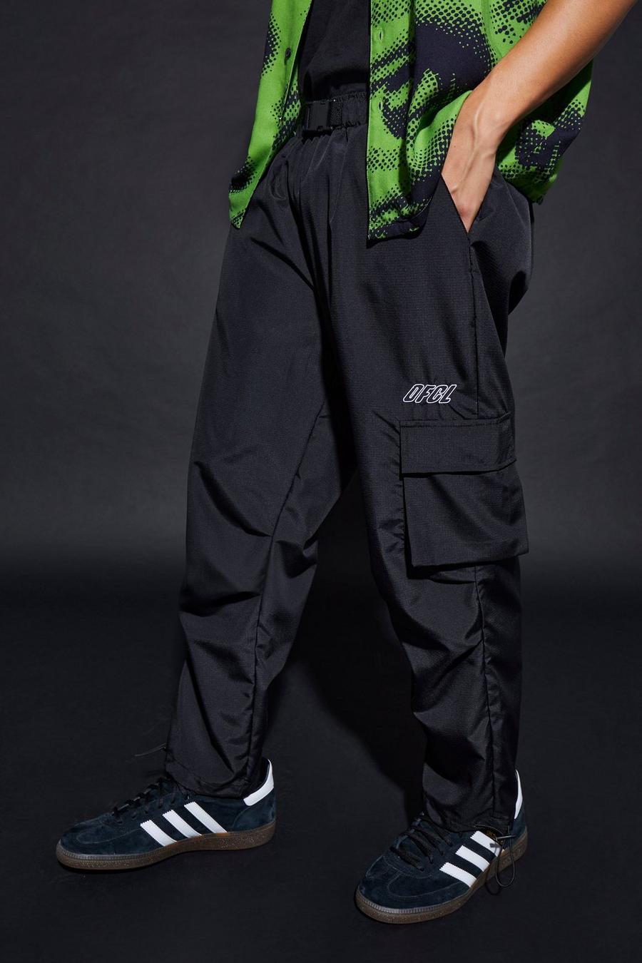 Black negro Fixed Waist Skate Fit Trouser image number 1