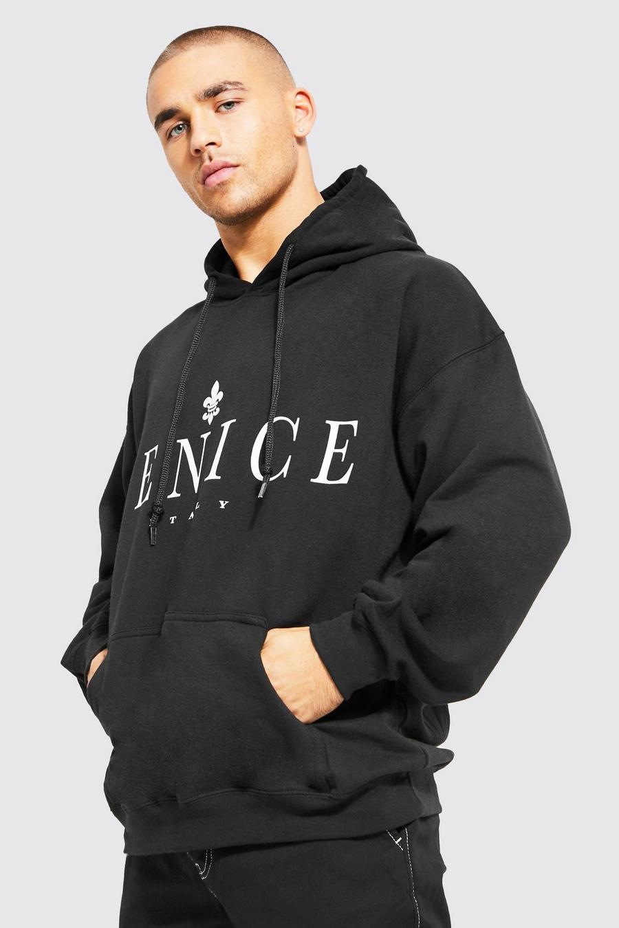 Black Venice Oversize hoodie image number 1