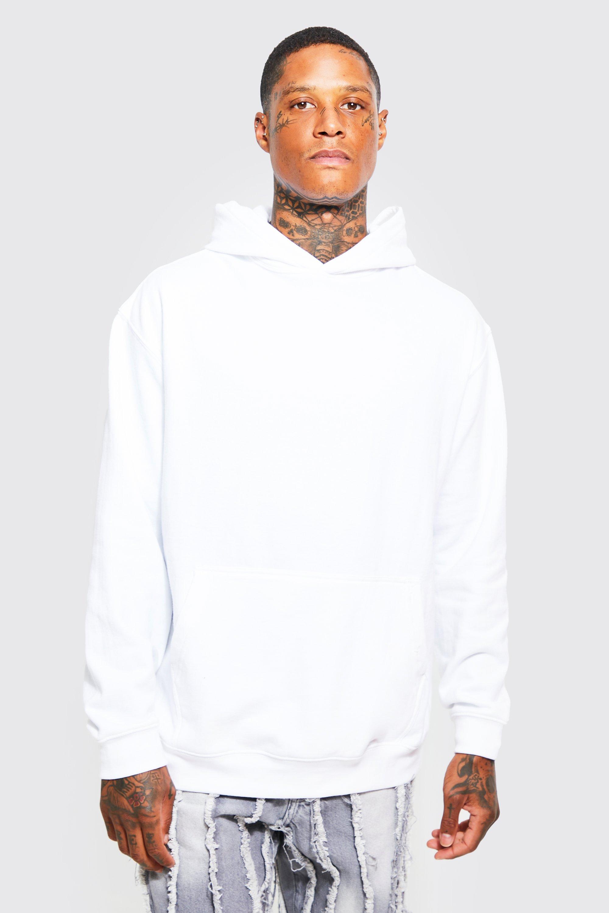 White oversized hoodie men new arrivals