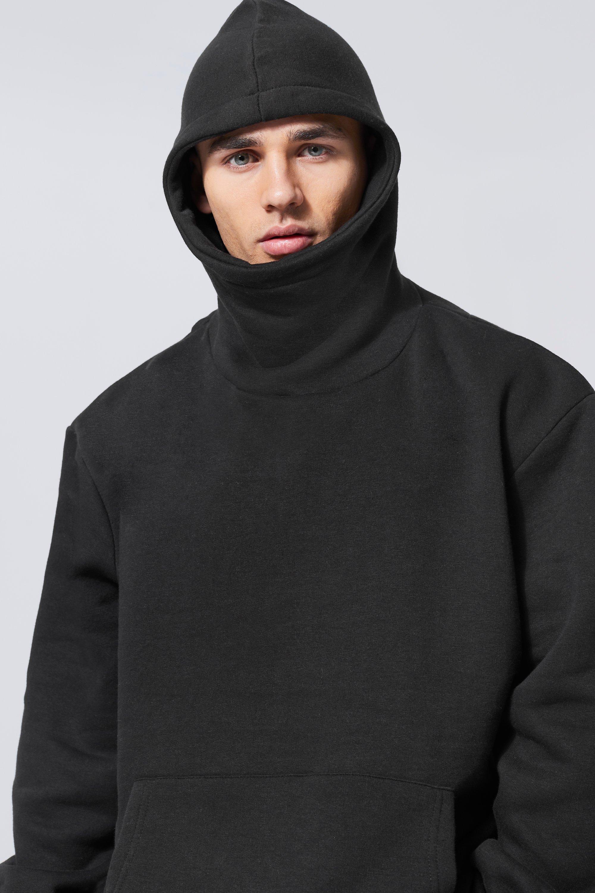 Sudadera oversize con capucha y cuello alto boohoo ES