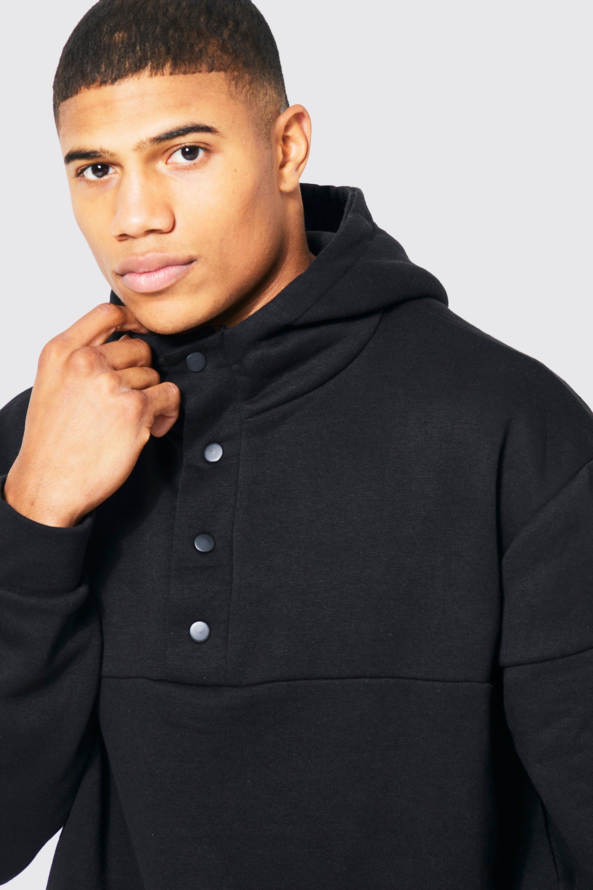 Funnel collar outlet hoodie