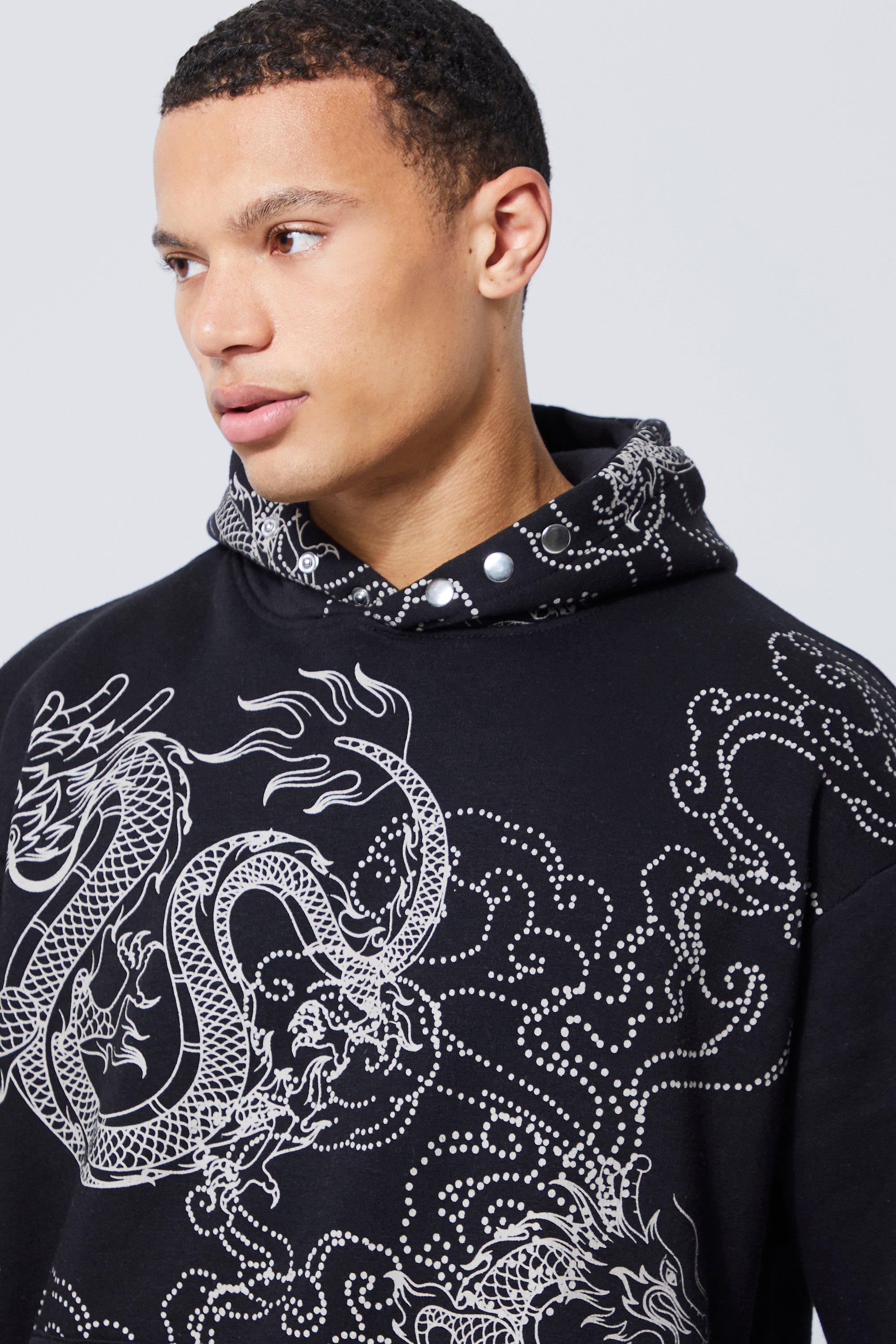 Bershka dragon sales ball hoodie