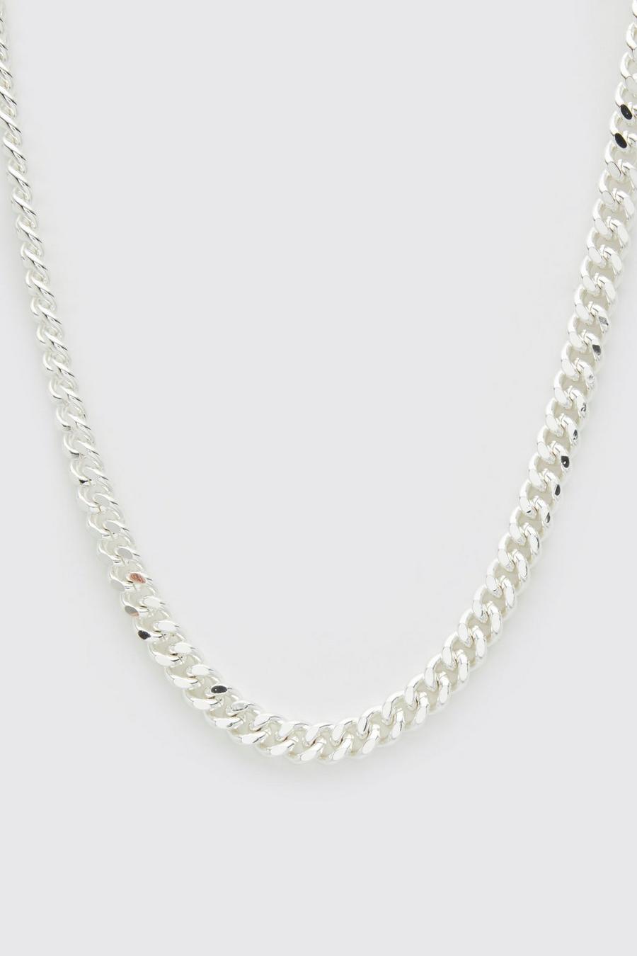 Set collana a catena & bracciale placcati in argento, Silver image number 1