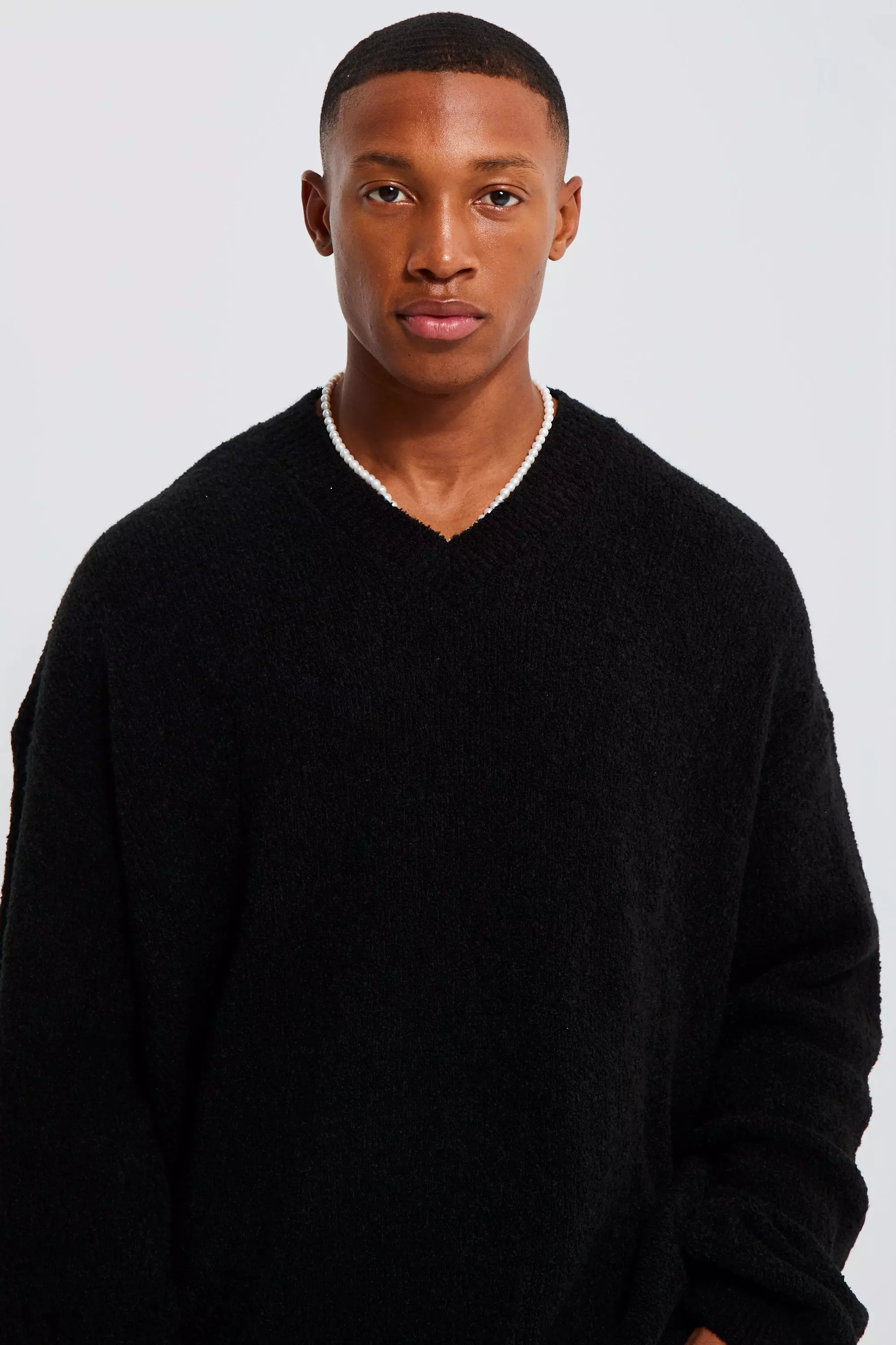 Oversize v neck jumper sale