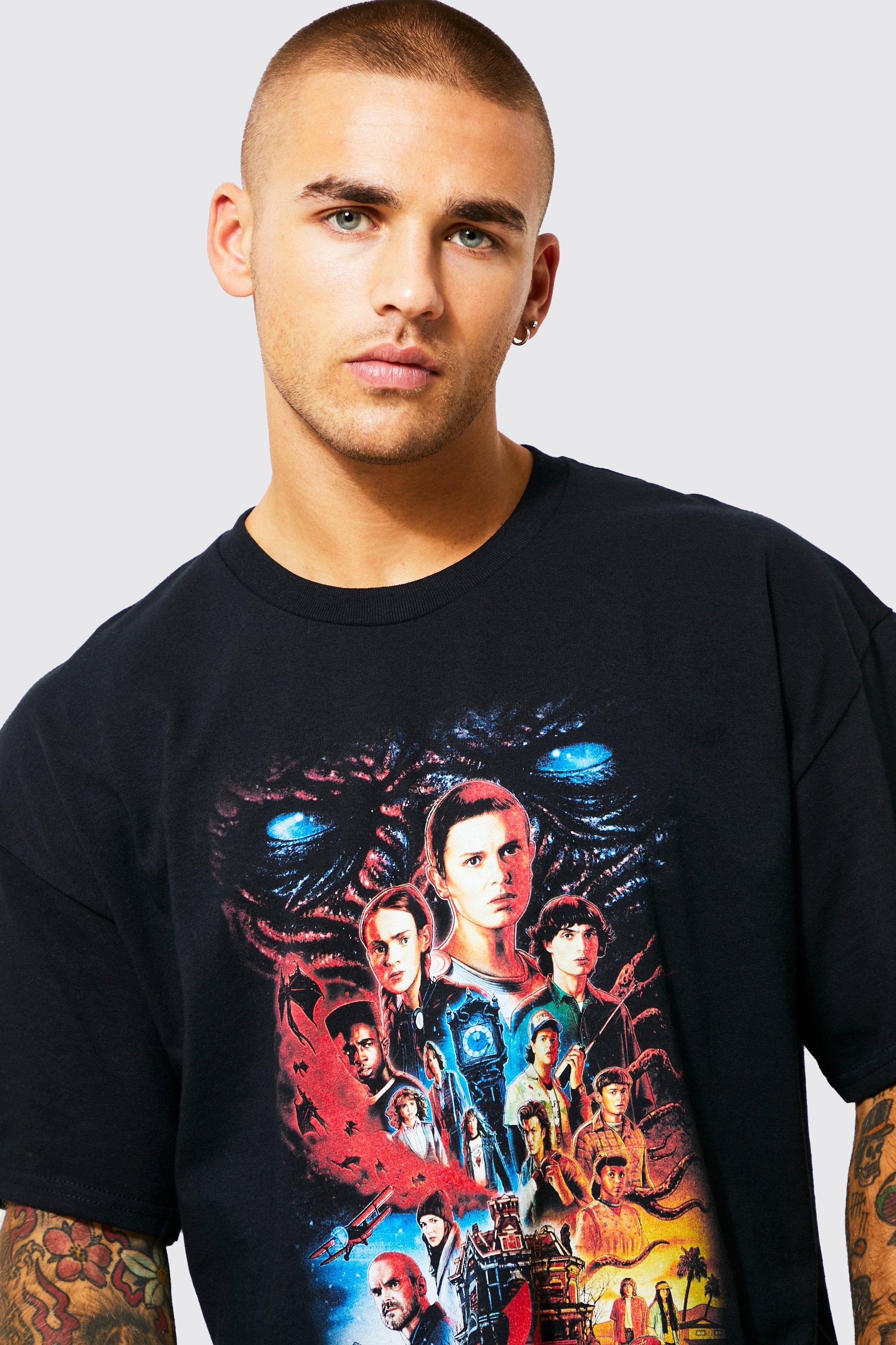 Oversized Stranger Things License T shirt