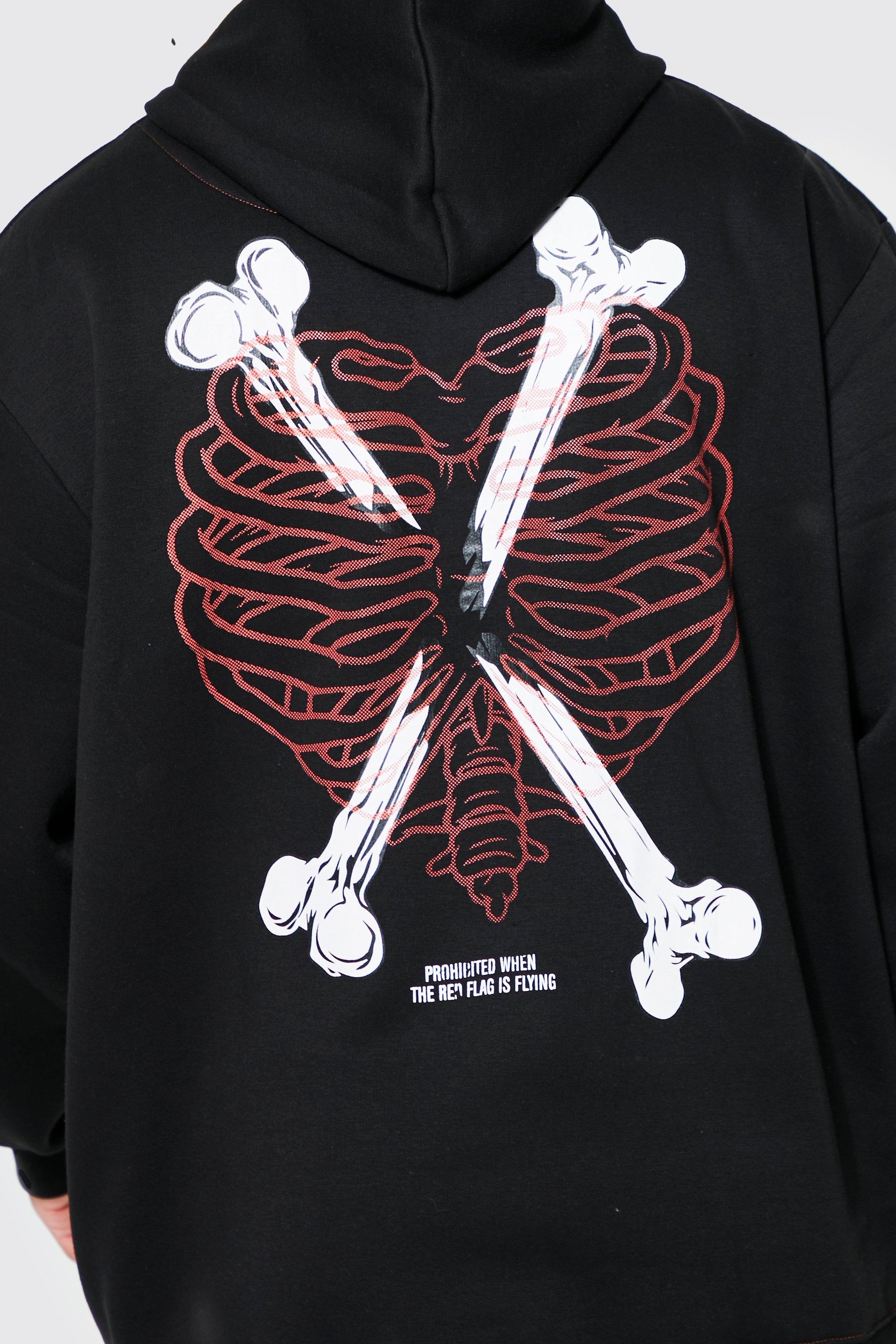 Oversized Heart Graphic Hoodie