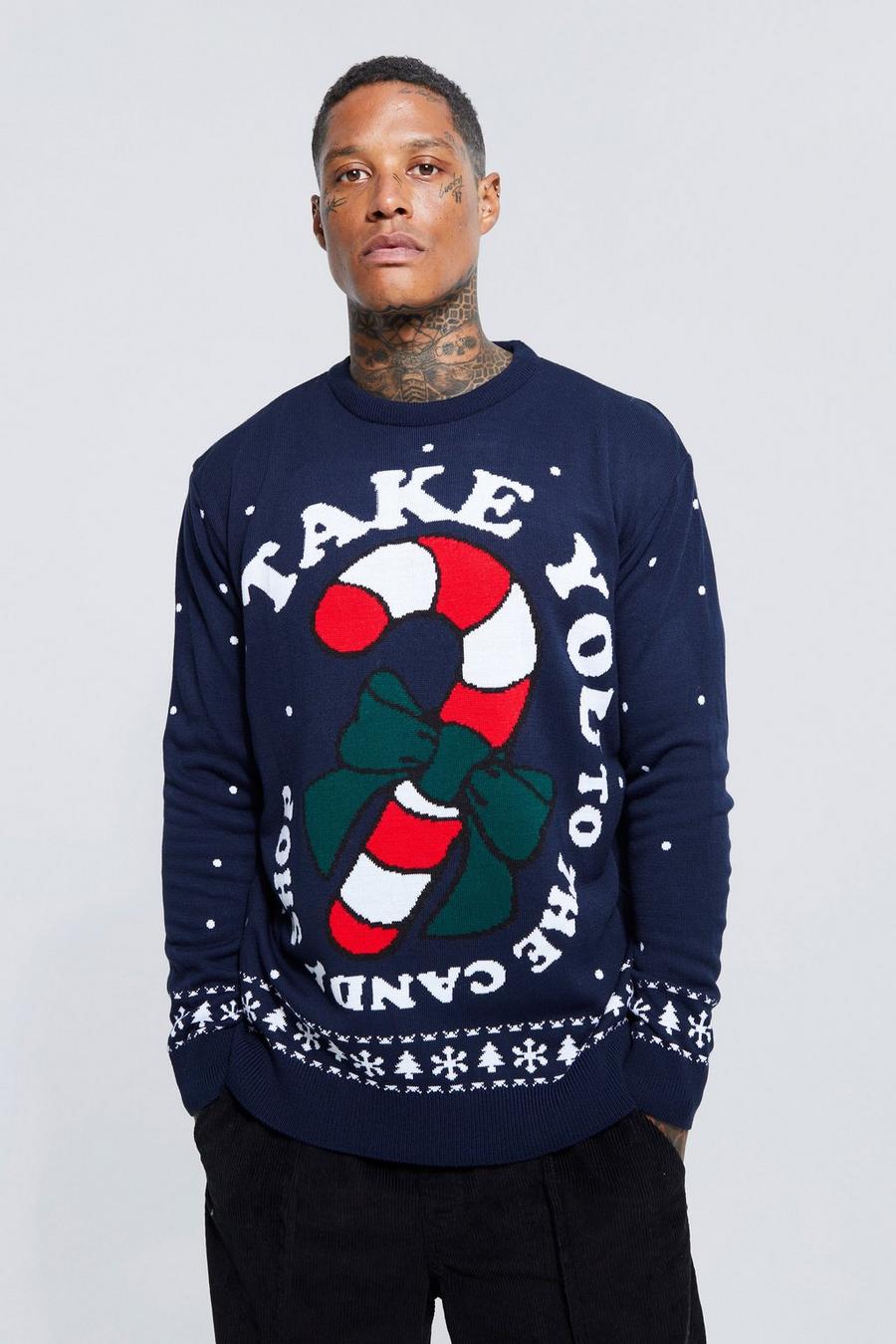 Navy Candy Shop Christmas Jumpers image number 1