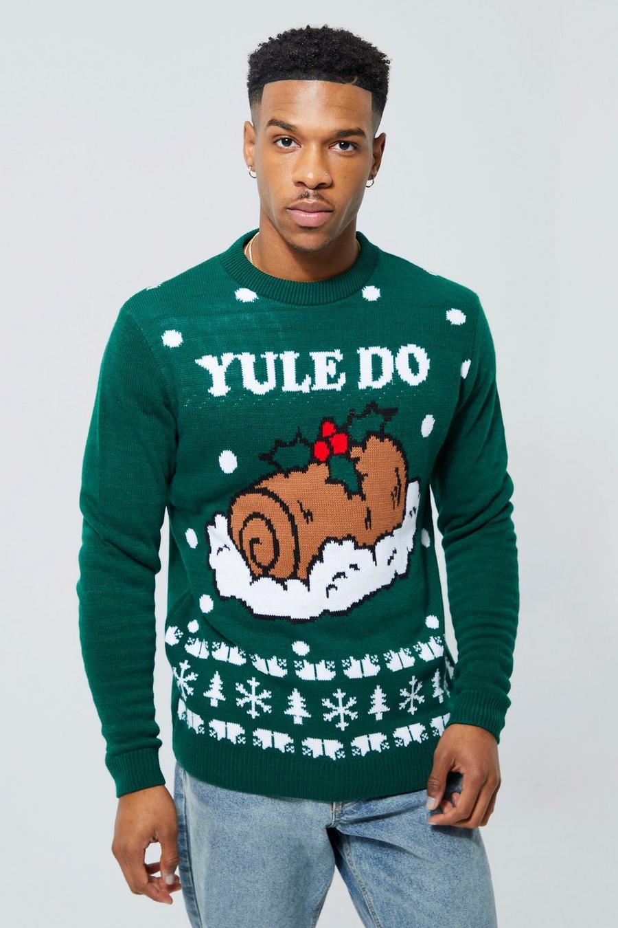 Forest green Yule Do Christmas Jumper