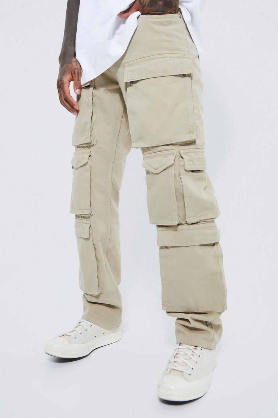 Sand Loose fit cargojeans image number 1