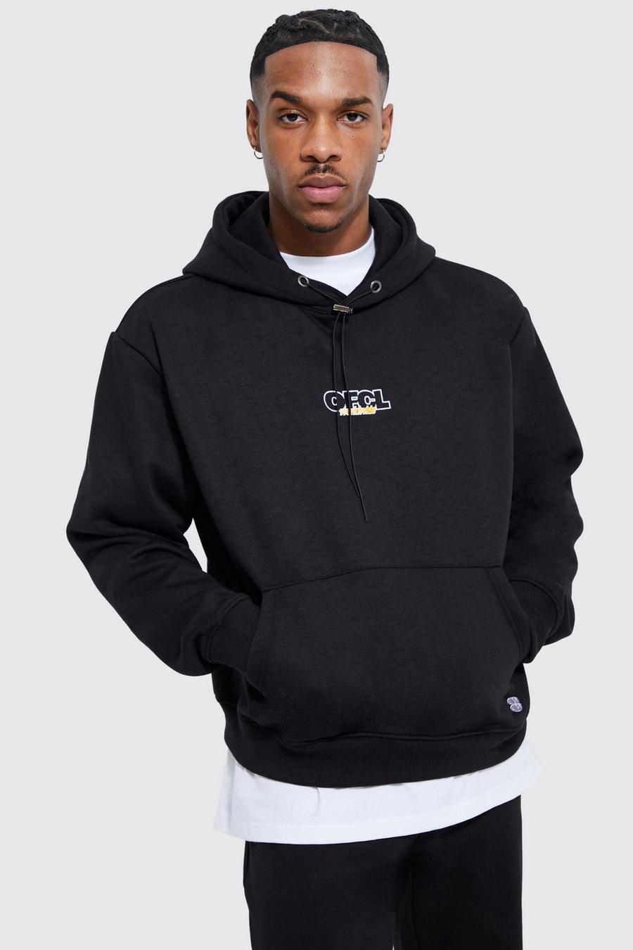 Black Boxy Ofcl Hoodie image number 1