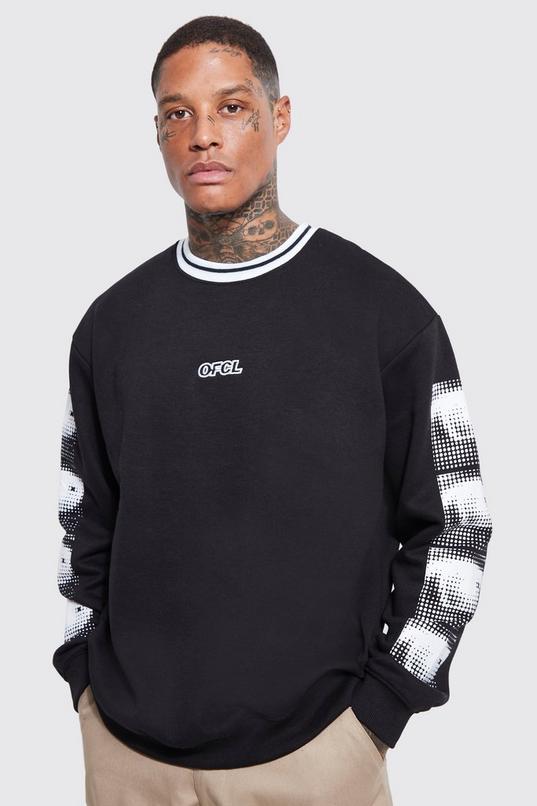 Men's Oversized Ofcl Graphic Sweatshirt | Boohoo UK