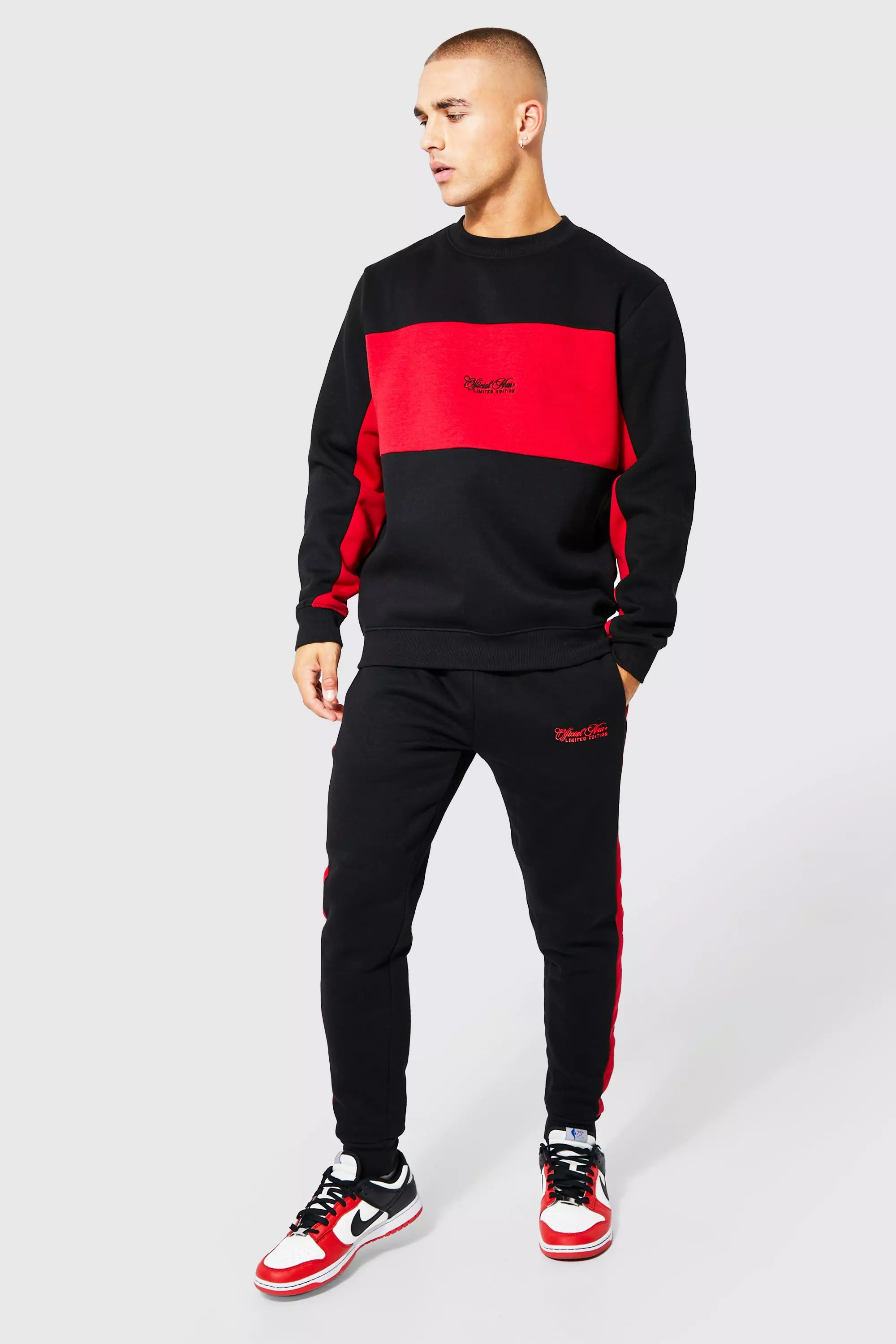 Black sales colour tracksuit