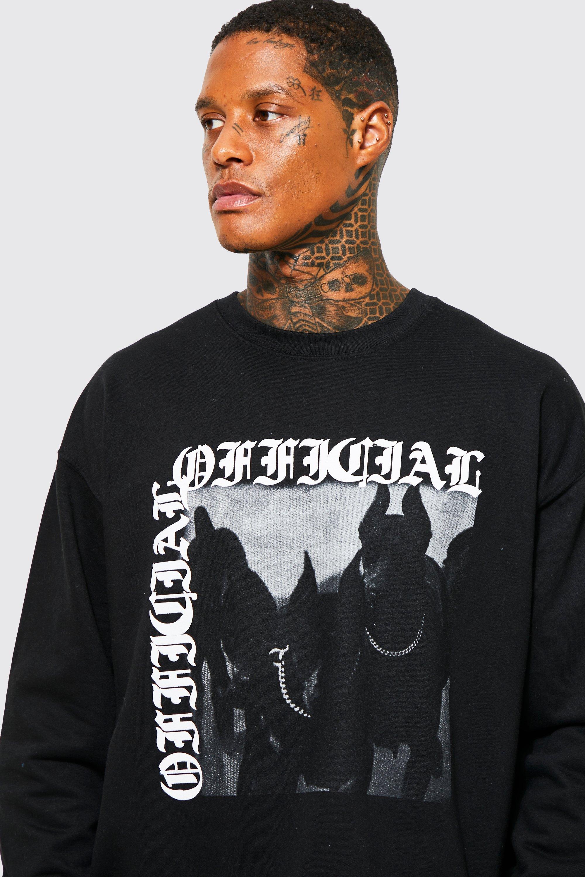 Oversized Official Dog Graphic Sweatshirt