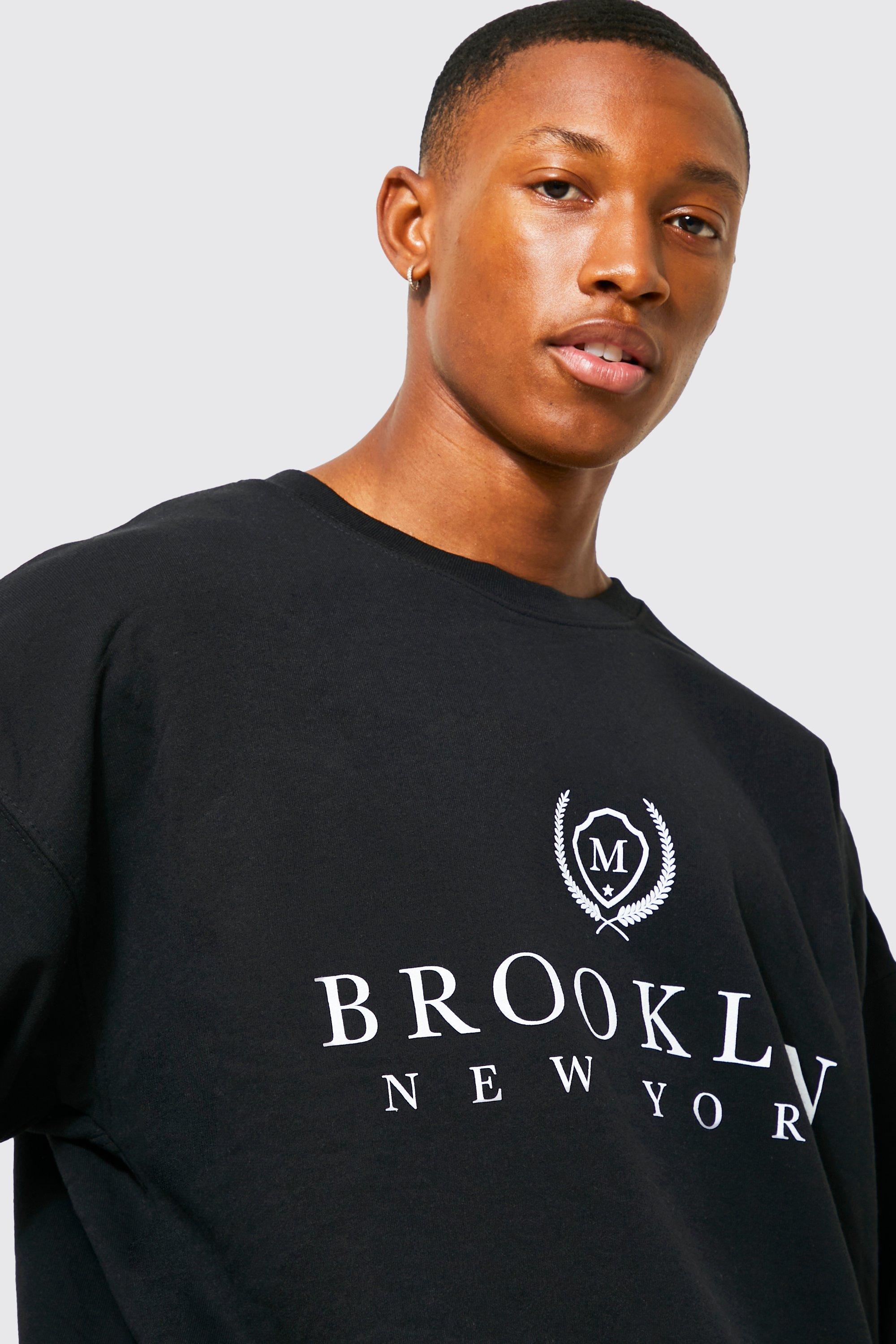 Oversized Brooklyn Graphic Sweatshirt | boohoo
