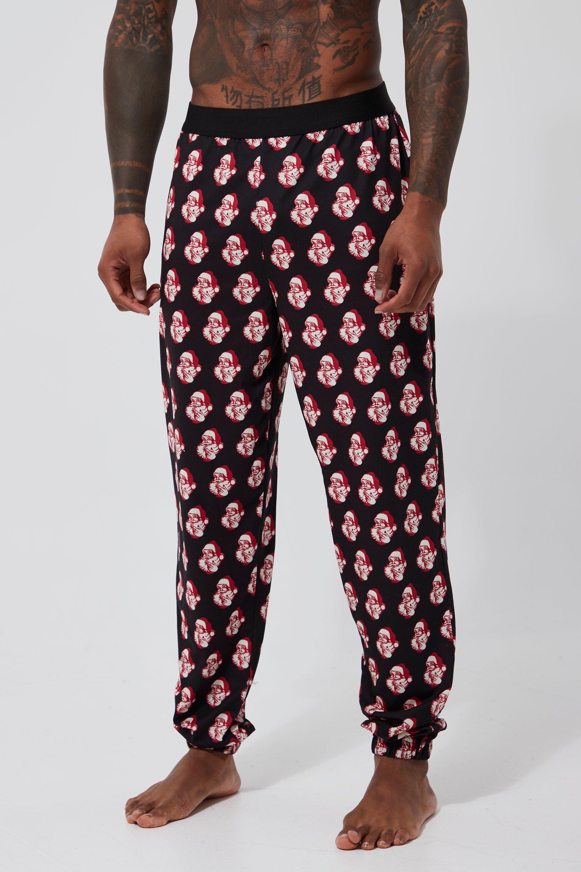 Plus Woven Check Loungewear Pants