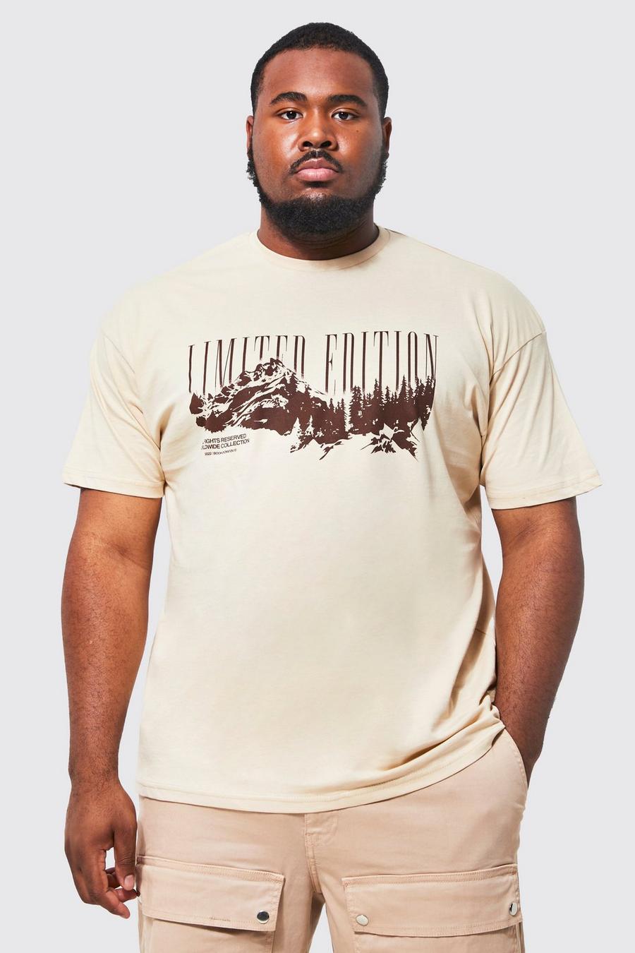 Grande taille - T-shirt imprimé - Limited Edition, Sand image number 1