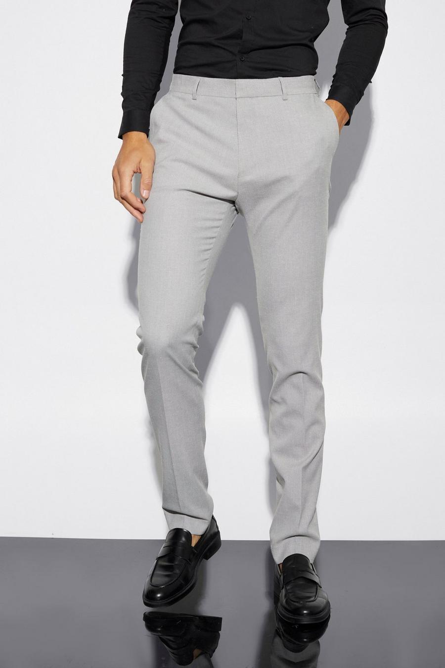 Grey Tall Skinny Fit Tailored Trouser