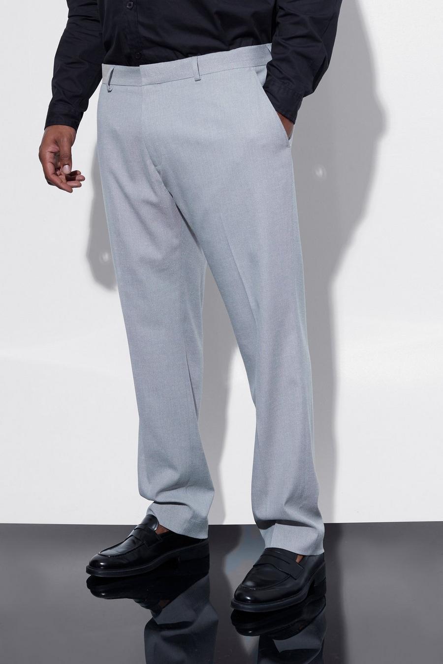 Grey Plus Skinny Fit Tailored Trouser