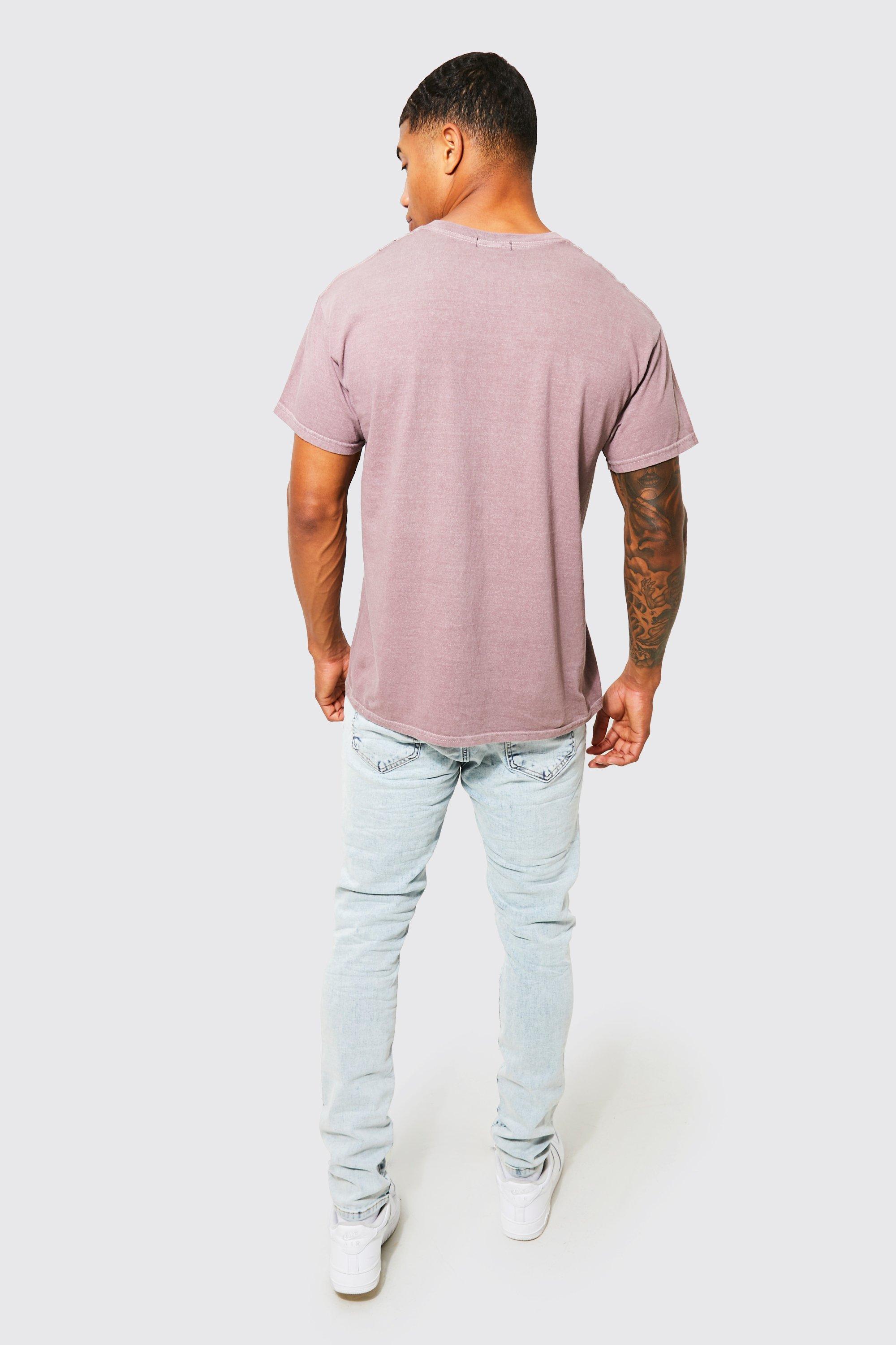 Washed Embroidered Branded T-shirt