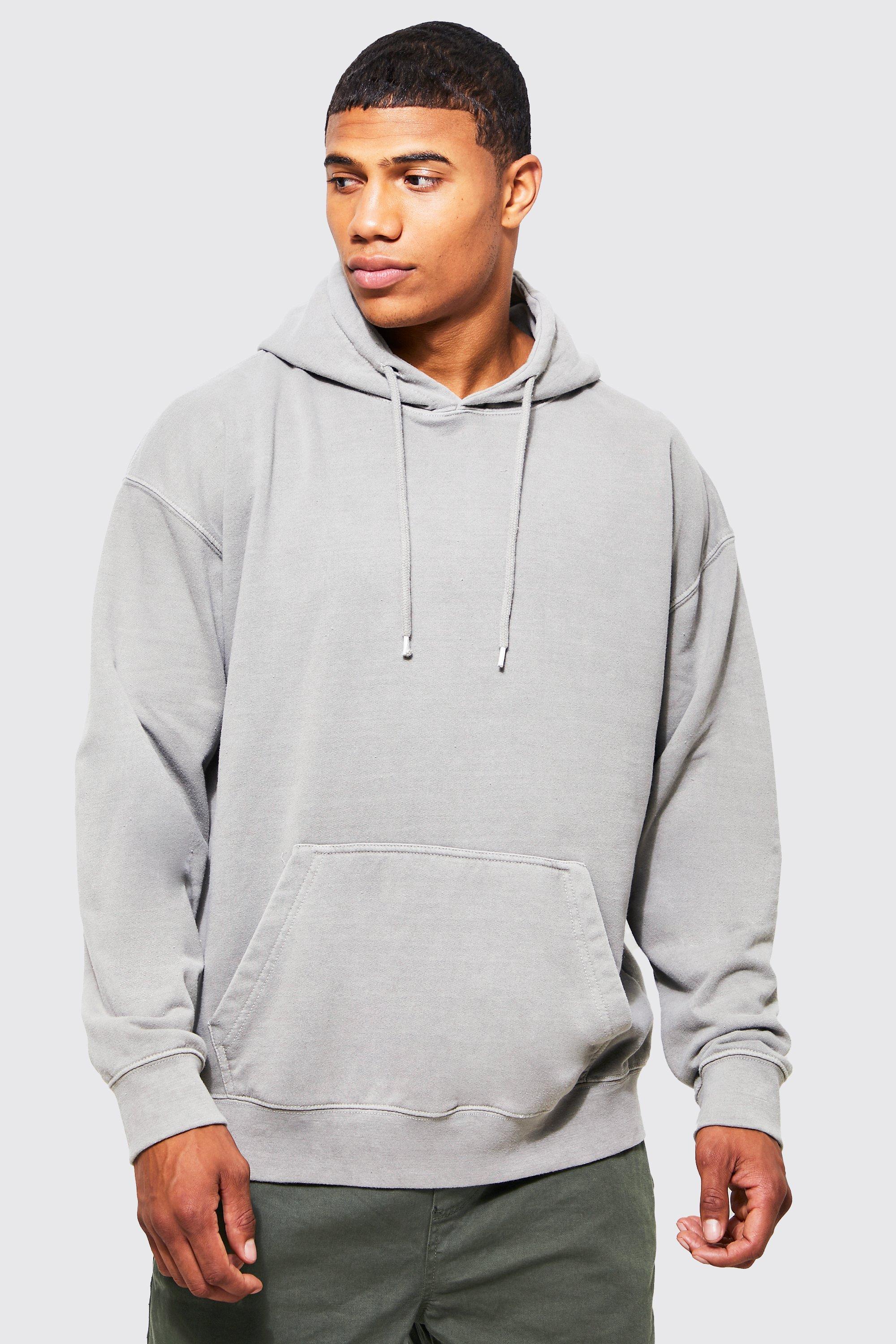 grey hoodie boohoo