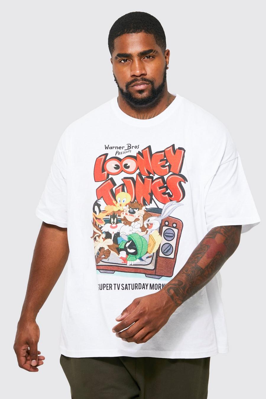 White Plus Looney Tunes License T-shirt