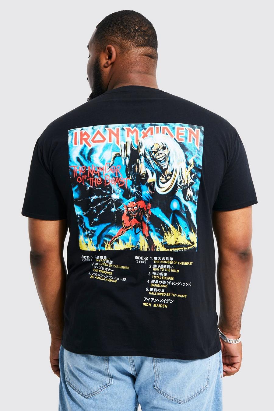 Grande taille - T-shirt à imprimé Iron Maiden, Black image number 1